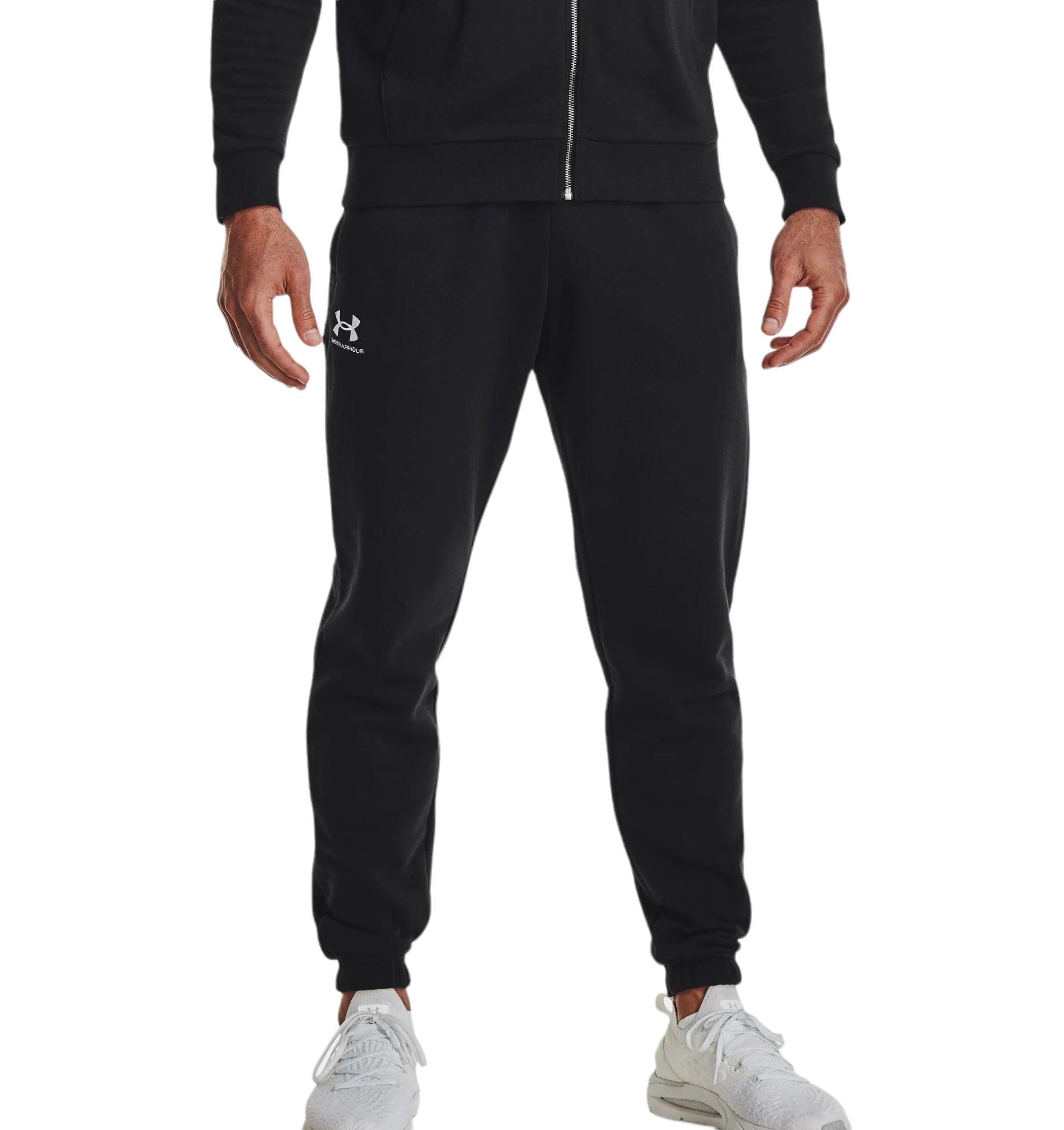 Under Armour | Pantaloni Jogger Essential Fleece Uomo Black/White - Fabbrica Ski Sises