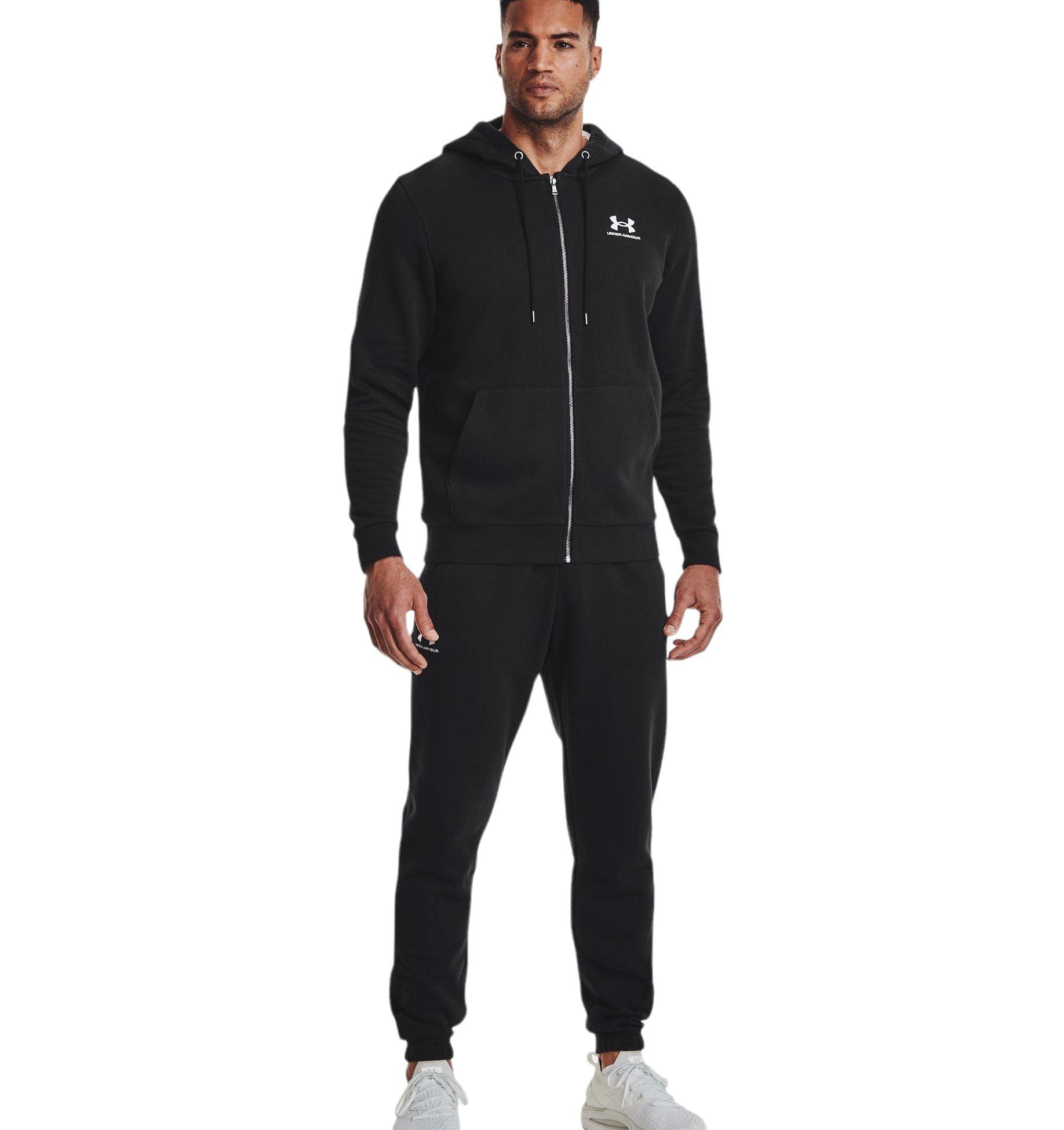 Under Armour | Pantaloni Jogger Essential Fleece Uomo Black/White - Fabbrica Ski Sises