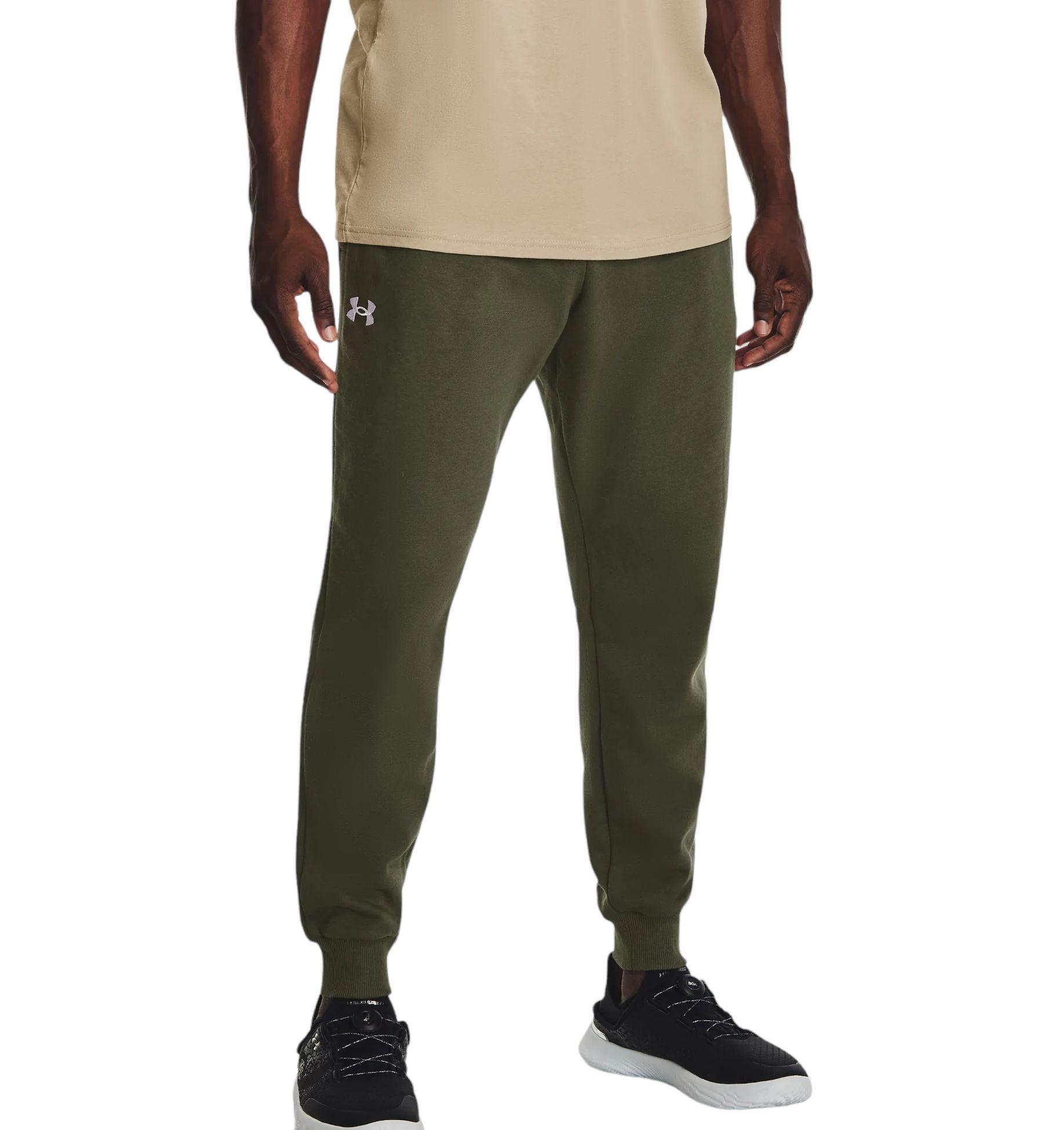 Under Armour | Pantaloni Rival Fleece Joggers Uomo Marine OD Green/White - Fabbrica Ski Sises