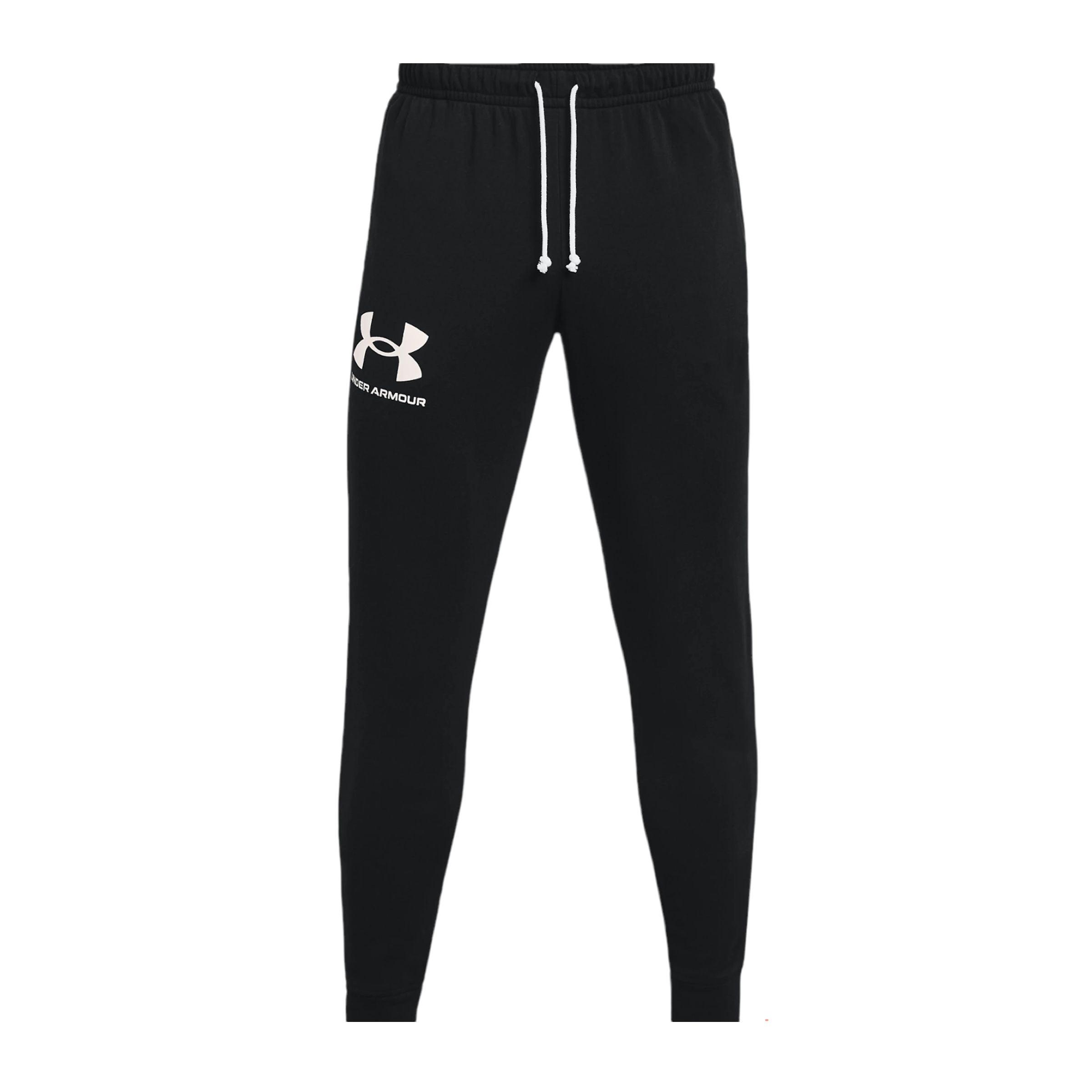 Under Armour | Pantaloni Rival Terry Uomo Black / Onyx White - Fabbrica Ski Sises