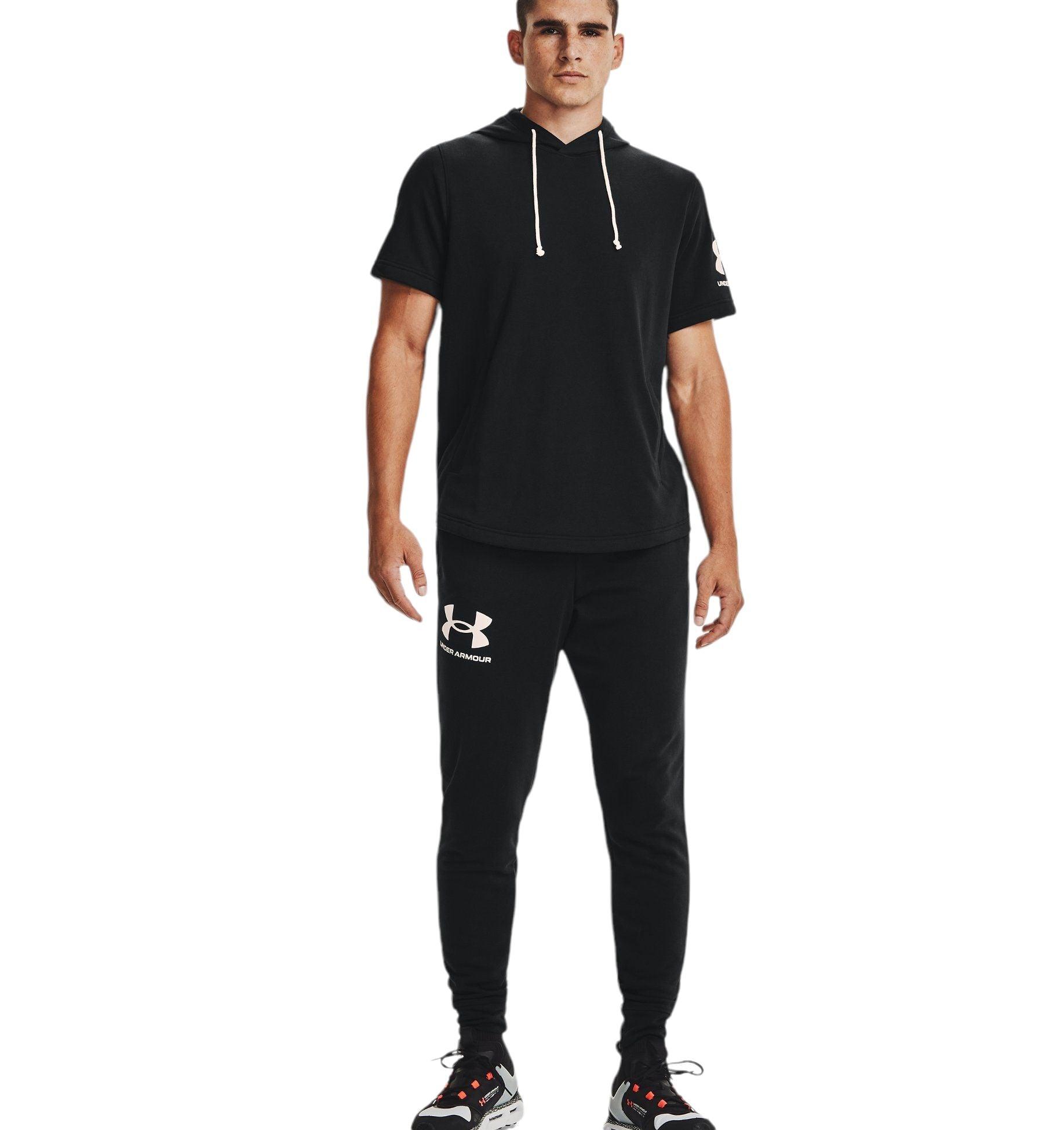 Under Armour | Pantaloni Rival Terry Uomo Black / Onyx White - Fabbrica Ski Sises