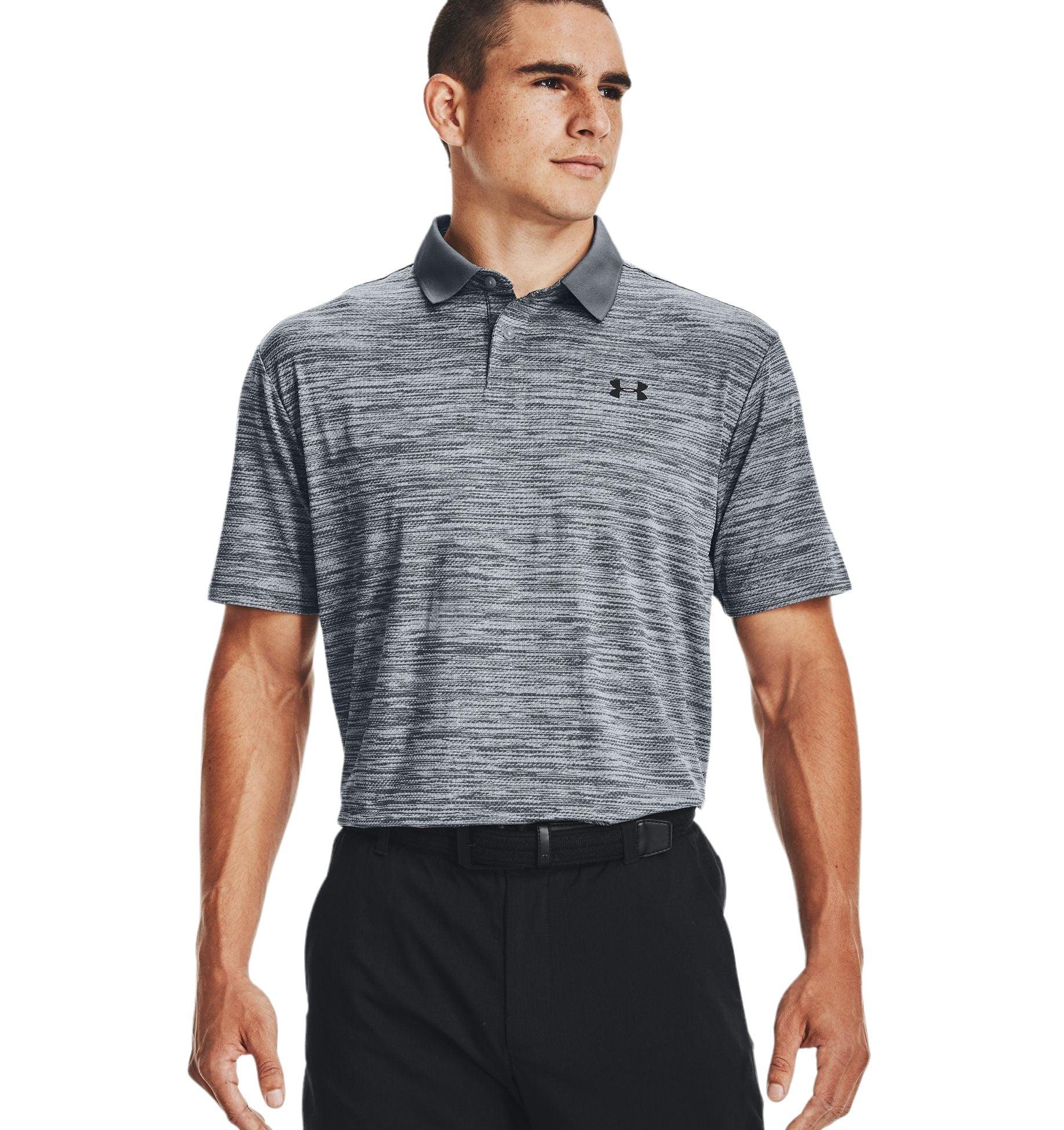 Under Armour | Polo Performance Textured Uomo Steel/Black - Fabbrica Ski Sises