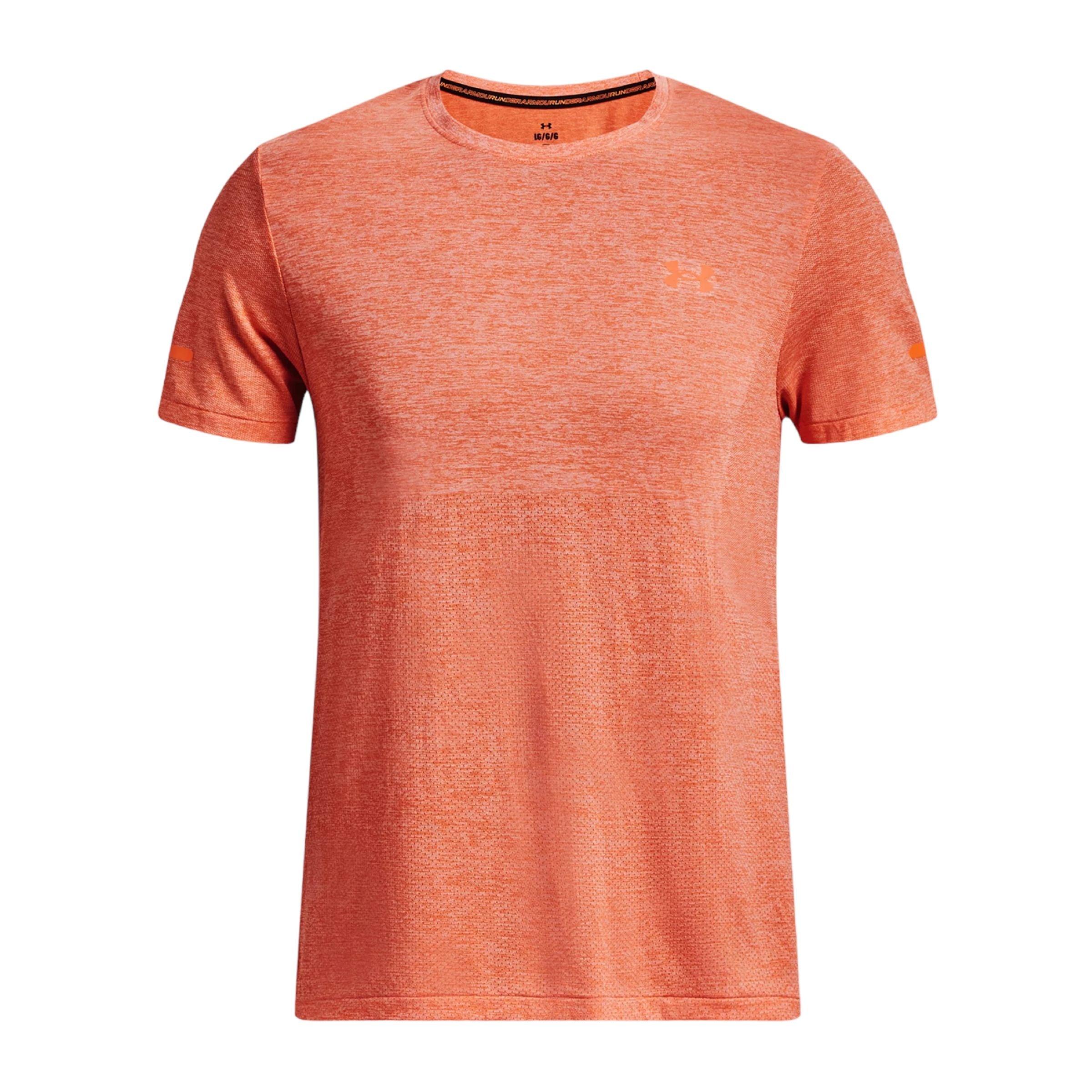 Under Armour | T-shirt Seamless Uomo Frosted Orange/Reflective - Fabbrica Ski Sises