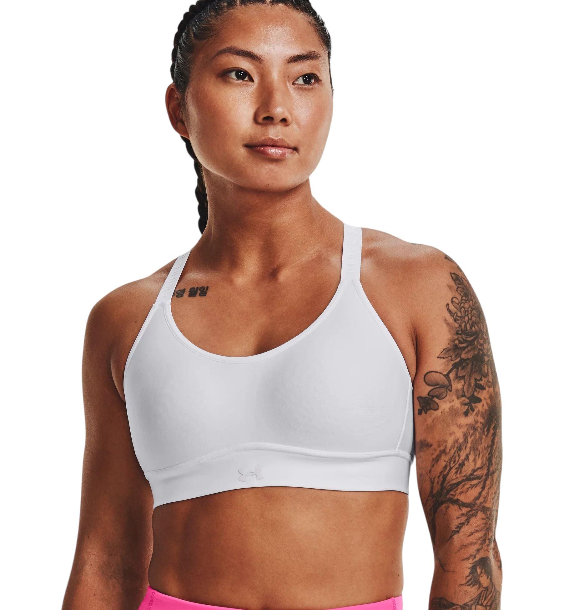 Under Armour | Top Infinity Mid Covered Sports Donna White/Halo Gray - Fabbrica Ski Sises