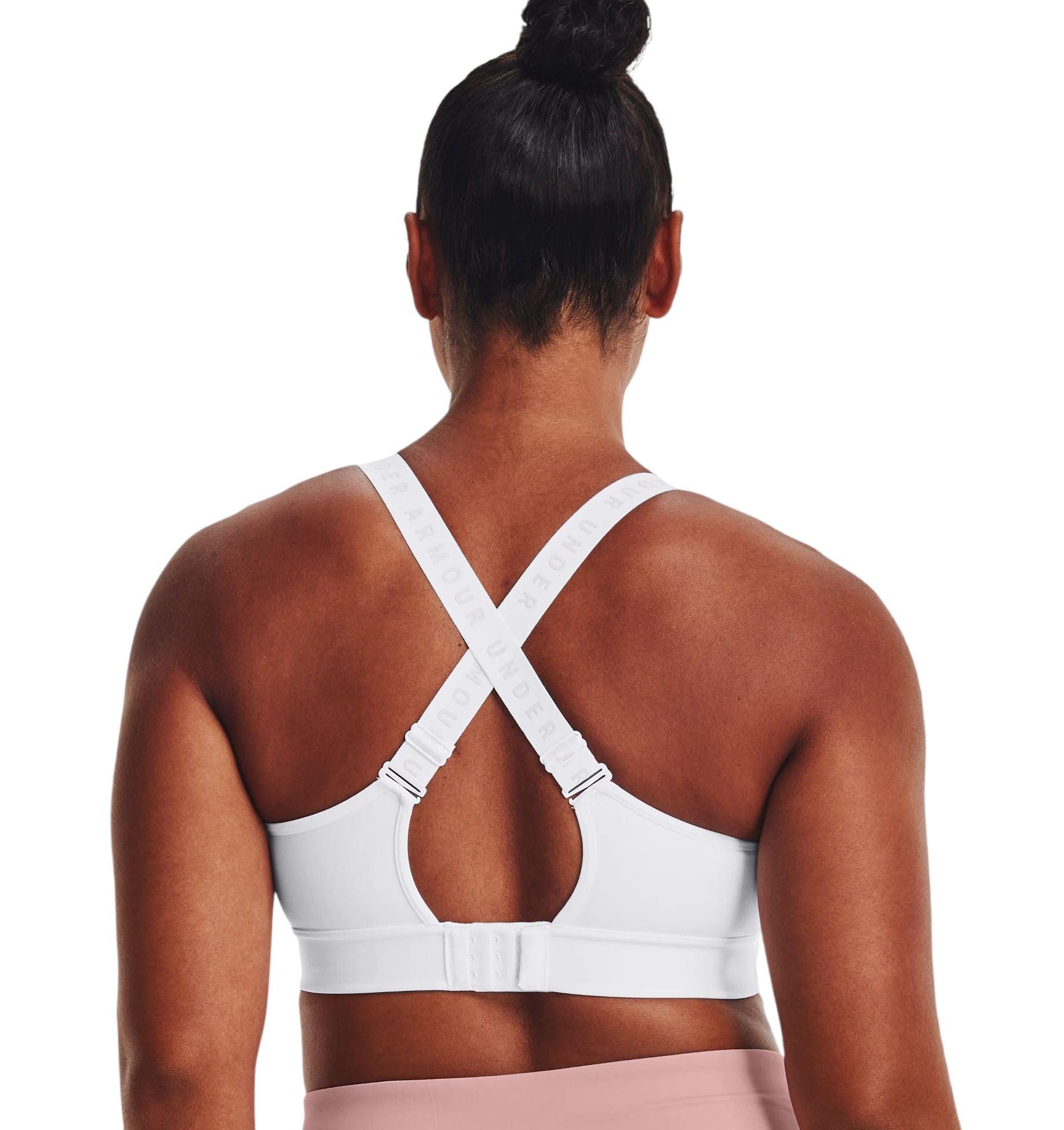 Under Armour | Top Infinity Mid Covered Sports Donna White/Halo Gray - Fabbrica Ski Sises