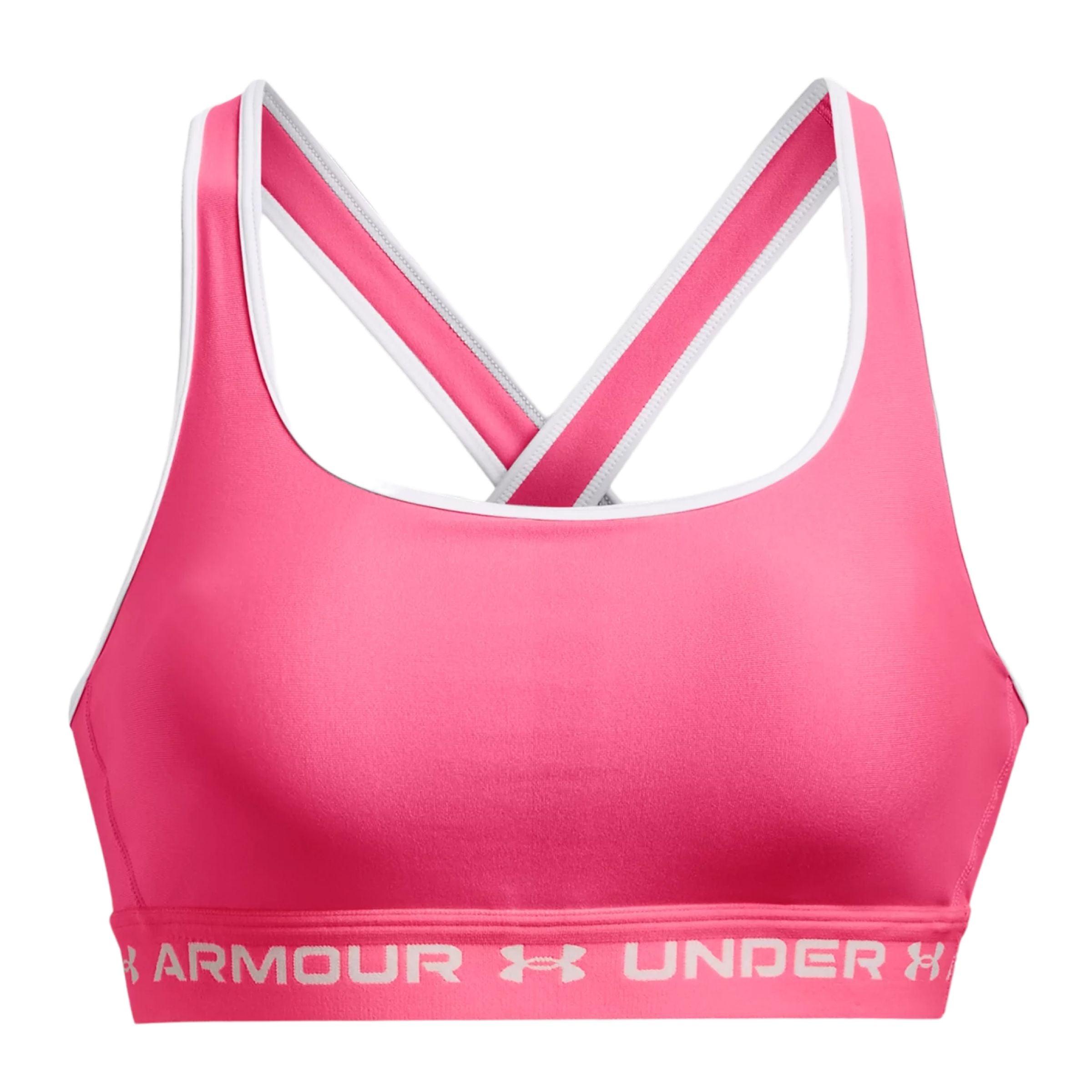 Under Armour | Top Mid Crossback Donna Pink Punk/White - Fabbrica Ski Sises