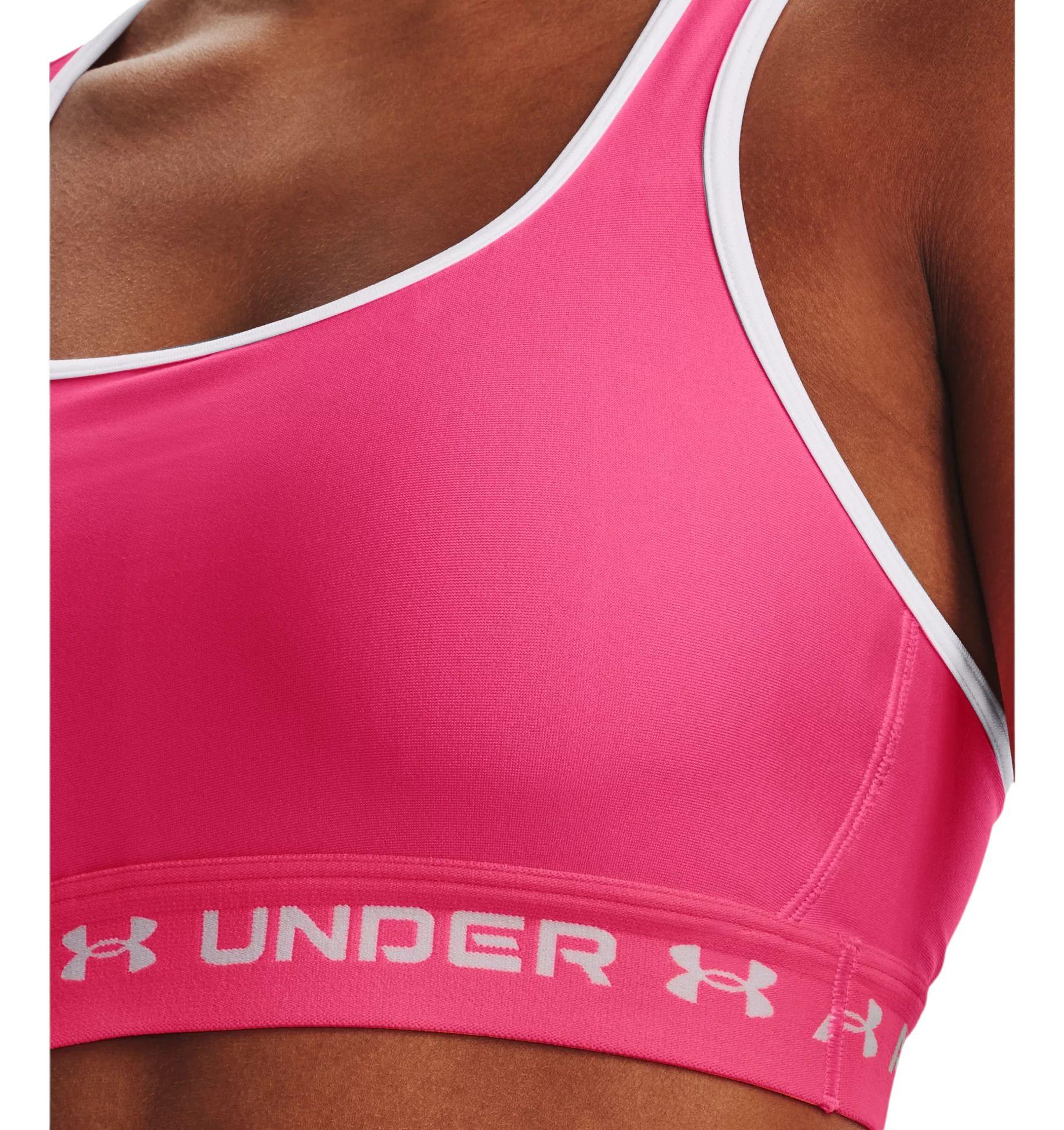 Under Armour | Top Mid Crossback Donna Pink Punk/White - Fabbrica Ski Sises