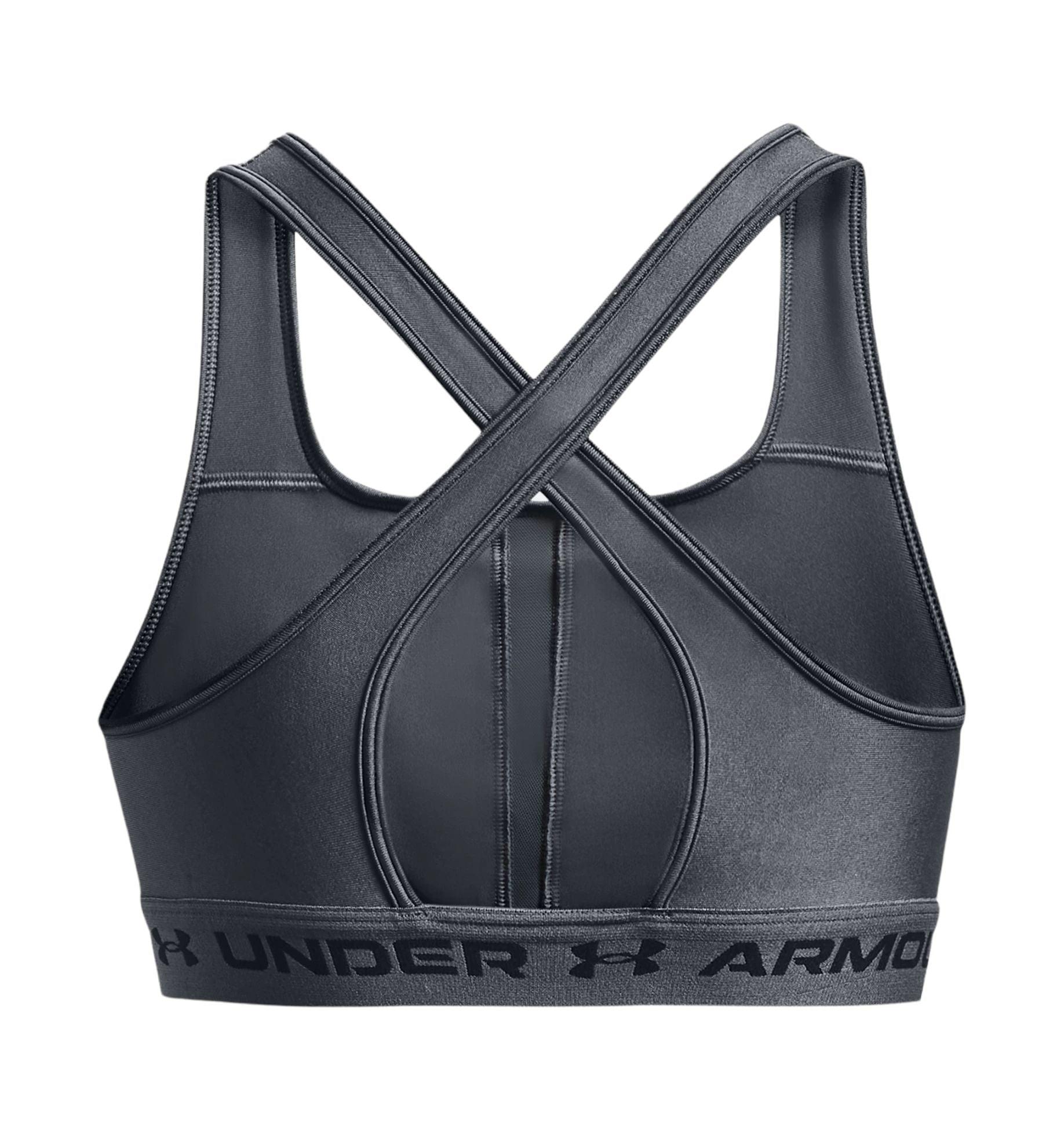 Under Armour | Top Mid Crossback Donna Pitch Gray / Black - Fabbrica Ski Sises