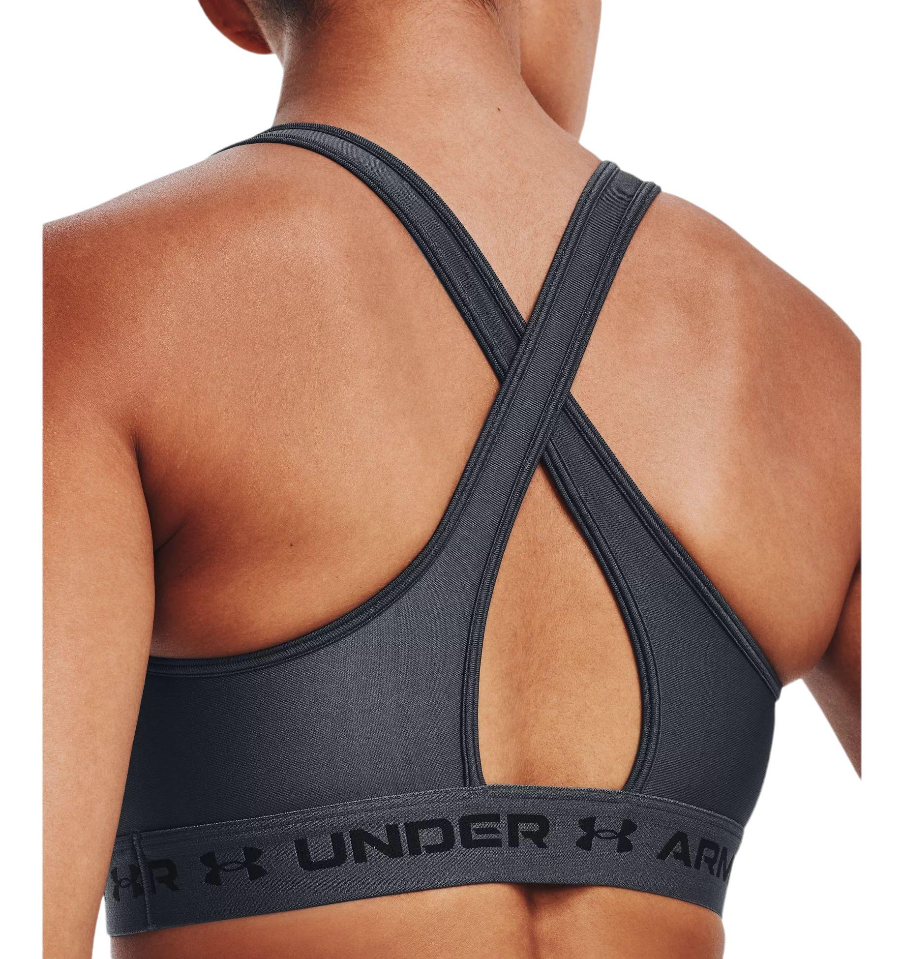 Under Armour | Top Mid Crossback Donna Pitch Gray / Black - Fabbrica Ski Sises