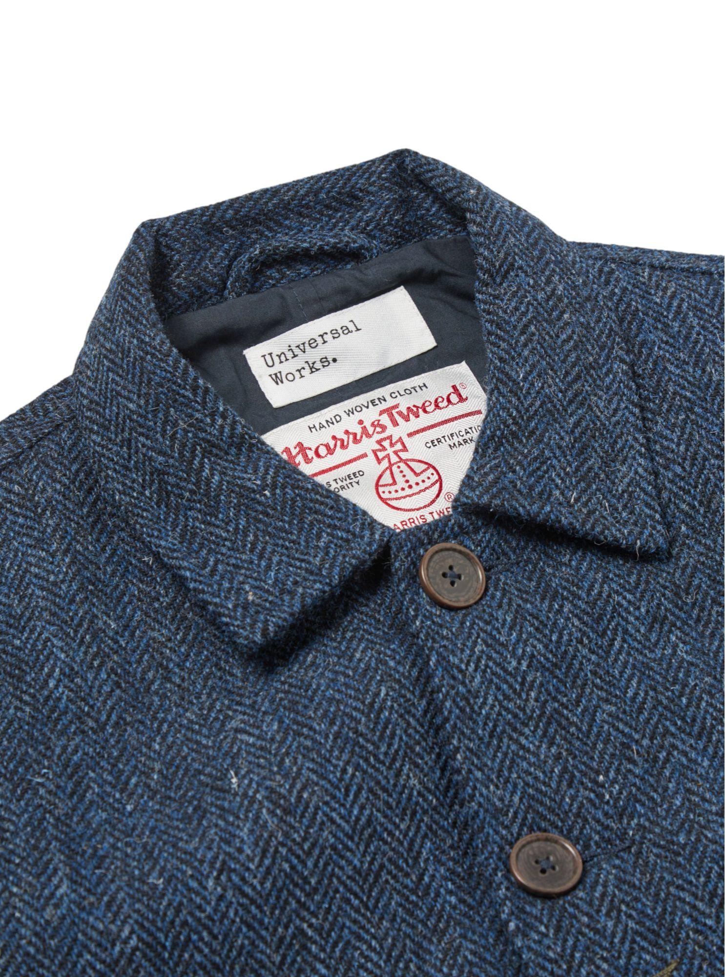 Universal Works | Giacca Bakers Uomo Navy Herringbone - Fabbrica Ski Sises