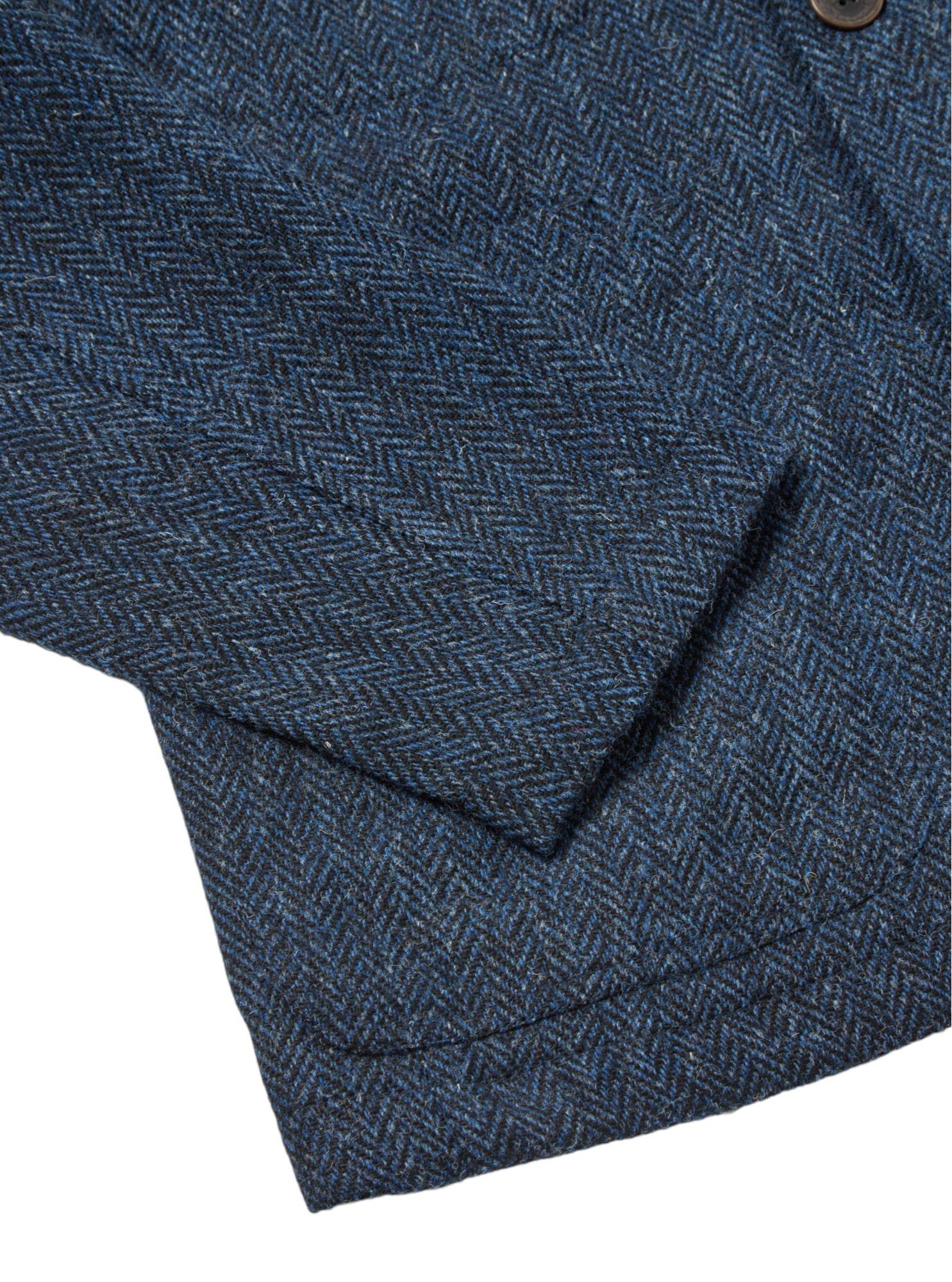 Universal Works | Giacca Bakers Uomo Navy Herringbone - Fabbrica Ski Sises
