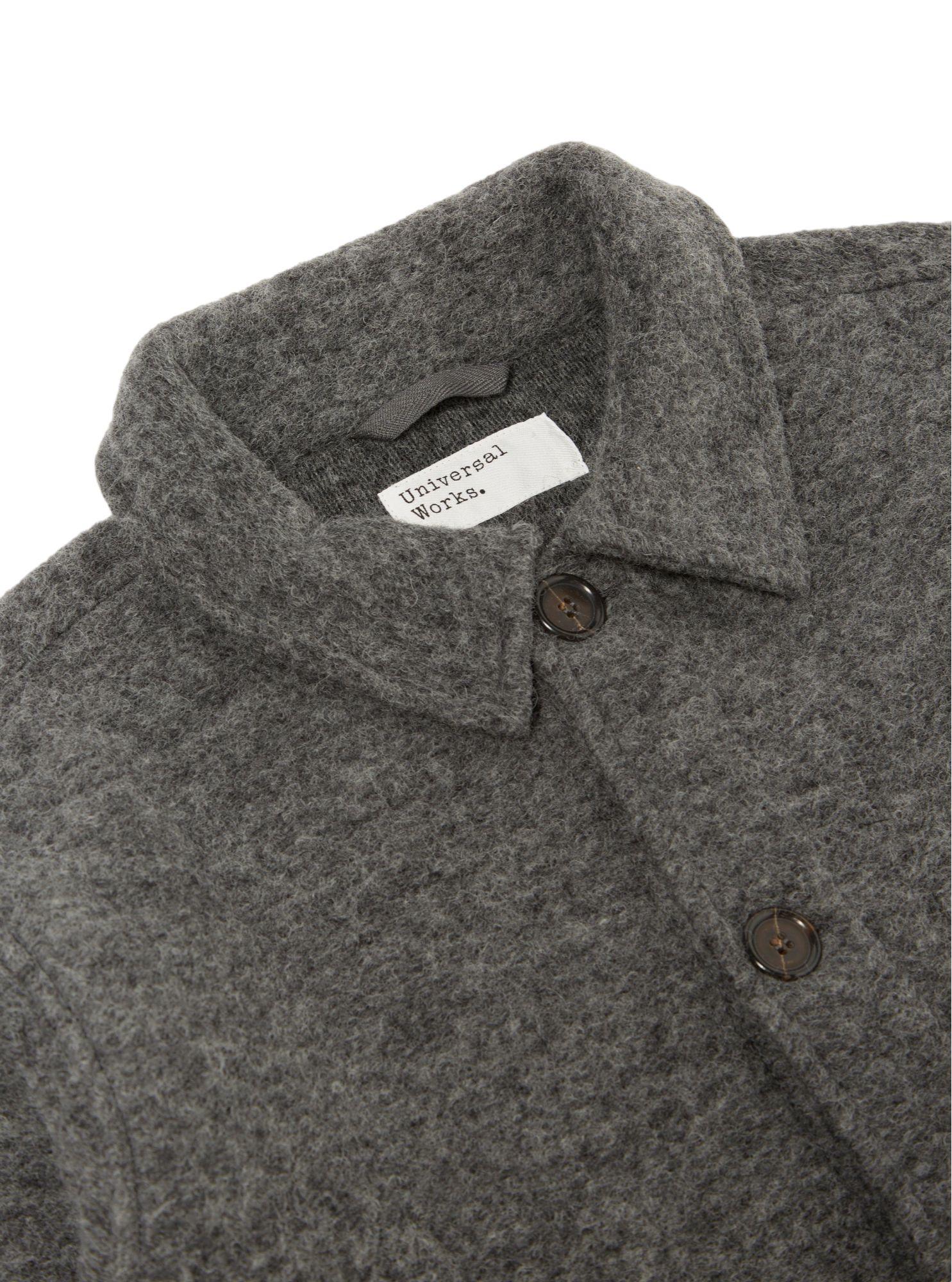 Universal Works | Giacca Field Fleece Uomo Grey Marl - Fabbrica Ski Sises