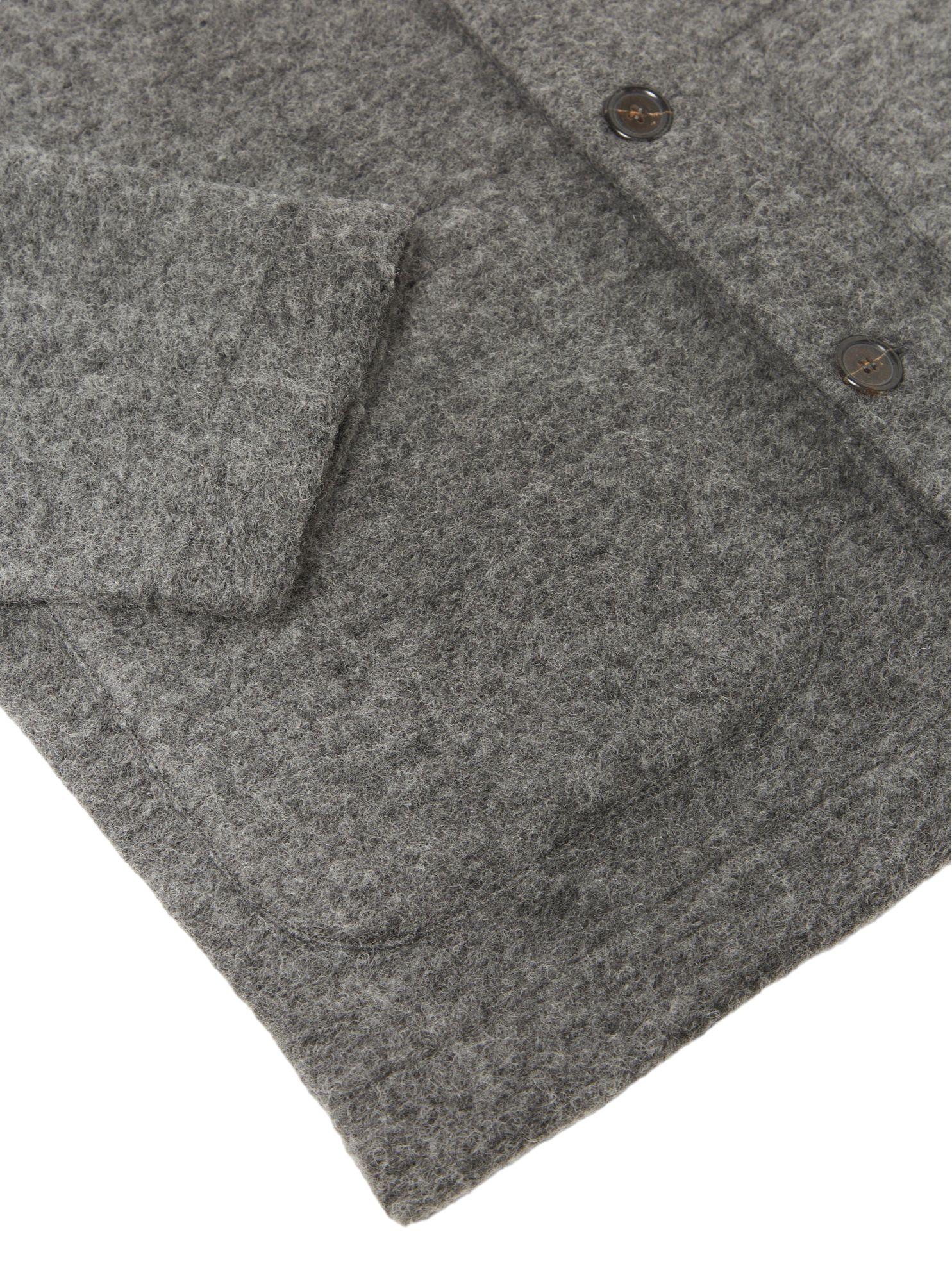 Universal Works | Giacca Field Fleece Uomo Grey Marl - Fabbrica Ski Sises