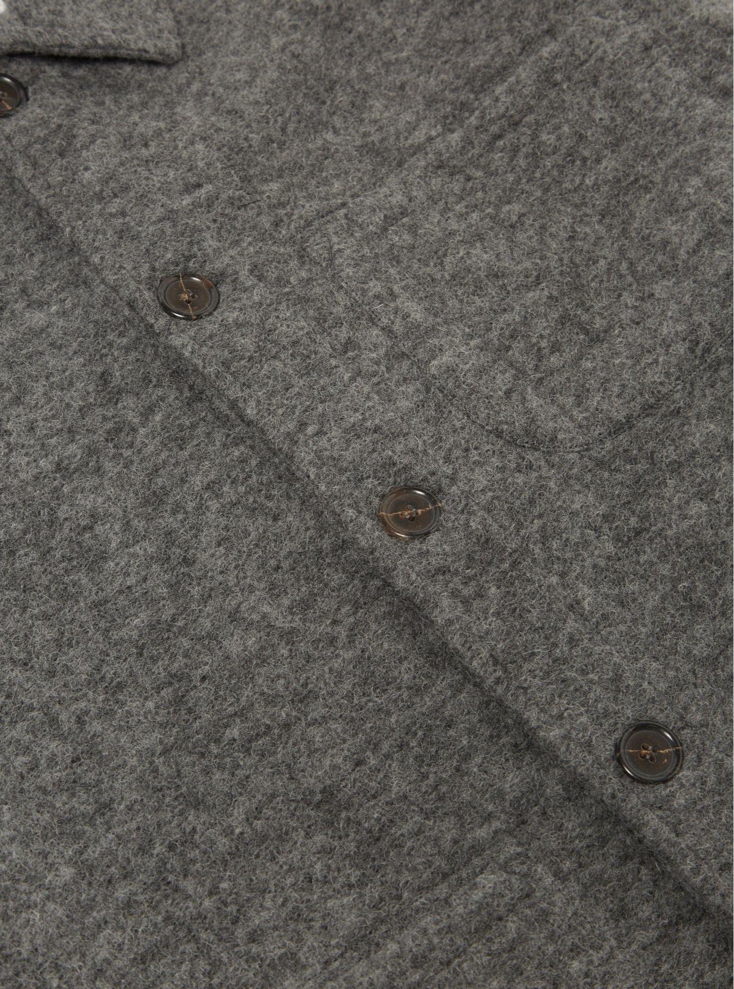 Universal Works | Giacca Field Fleece Uomo Grey Marl - Fabbrica Ski Sises