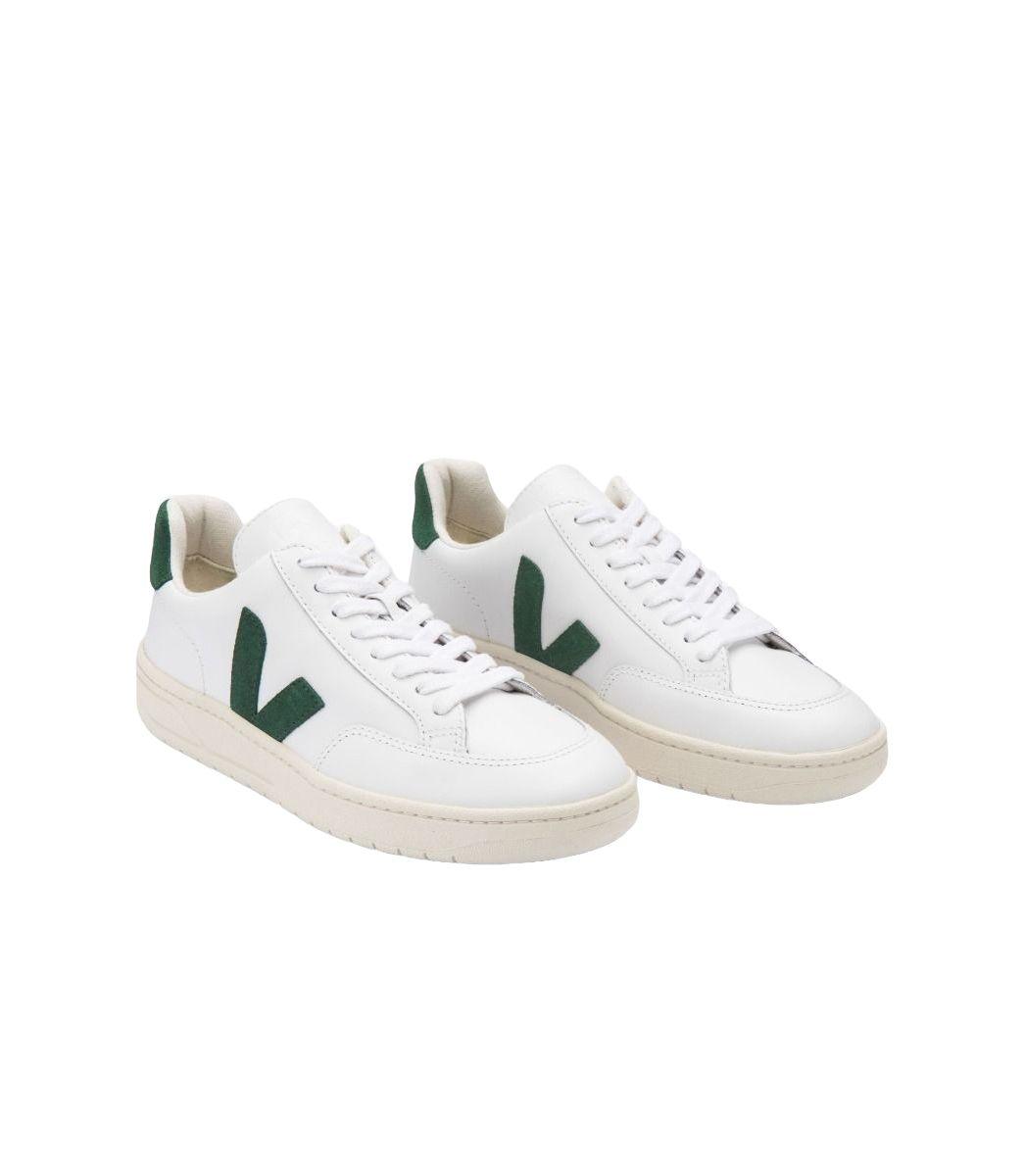 Veja | Scarpe V-12 Leather Uomo White/Cyprus - Fabbrica Ski Sises