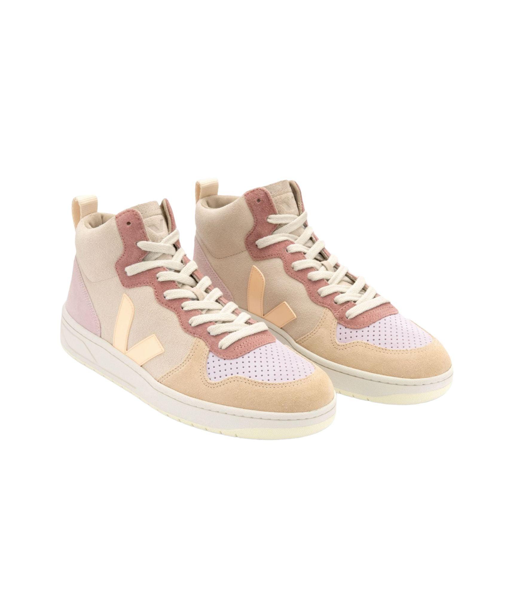 Veja | Scarpe V-15 Suede Donna Multico Peach - Fabbrica Ski Sises