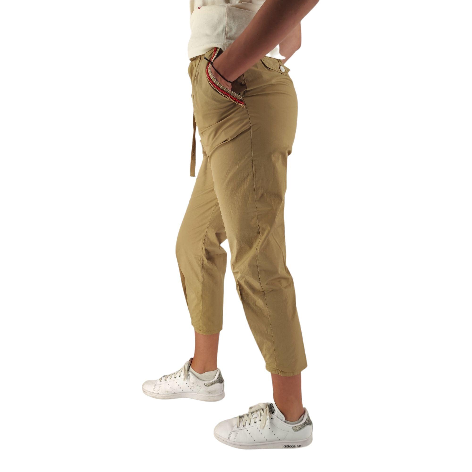 White Sand | Pantaloni Rita Donna Beige - Fabbrica Ski Sises