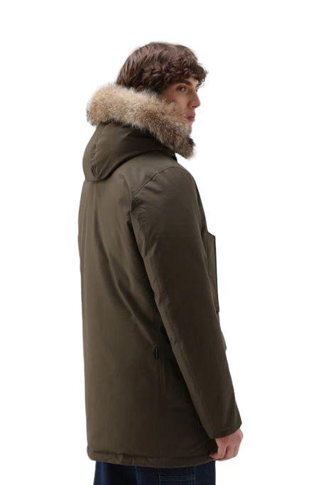 Woolrich | Giacca Arctic Detachable Fur Uomo Dark Green - Fabbrica Ski Sises