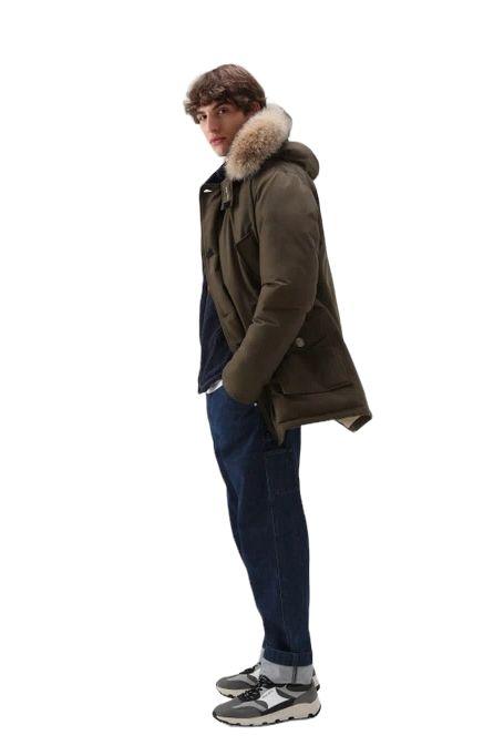 Woolrich | Giacca Arctic Detachable Fur Uomo Dark Green - Fabbrica Ski Sises