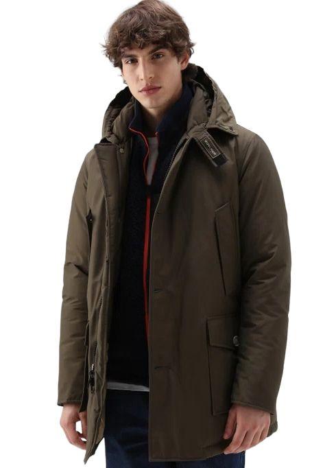 Woolrich | Giacca Arctic Detachable Fur Uomo Dark Green - Fabbrica Ski Sises