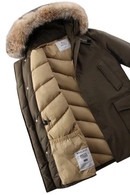 Woolrich | Giacca Arctic Detachable Fur Uomo Dark Green - Fabbrica Ski Sises