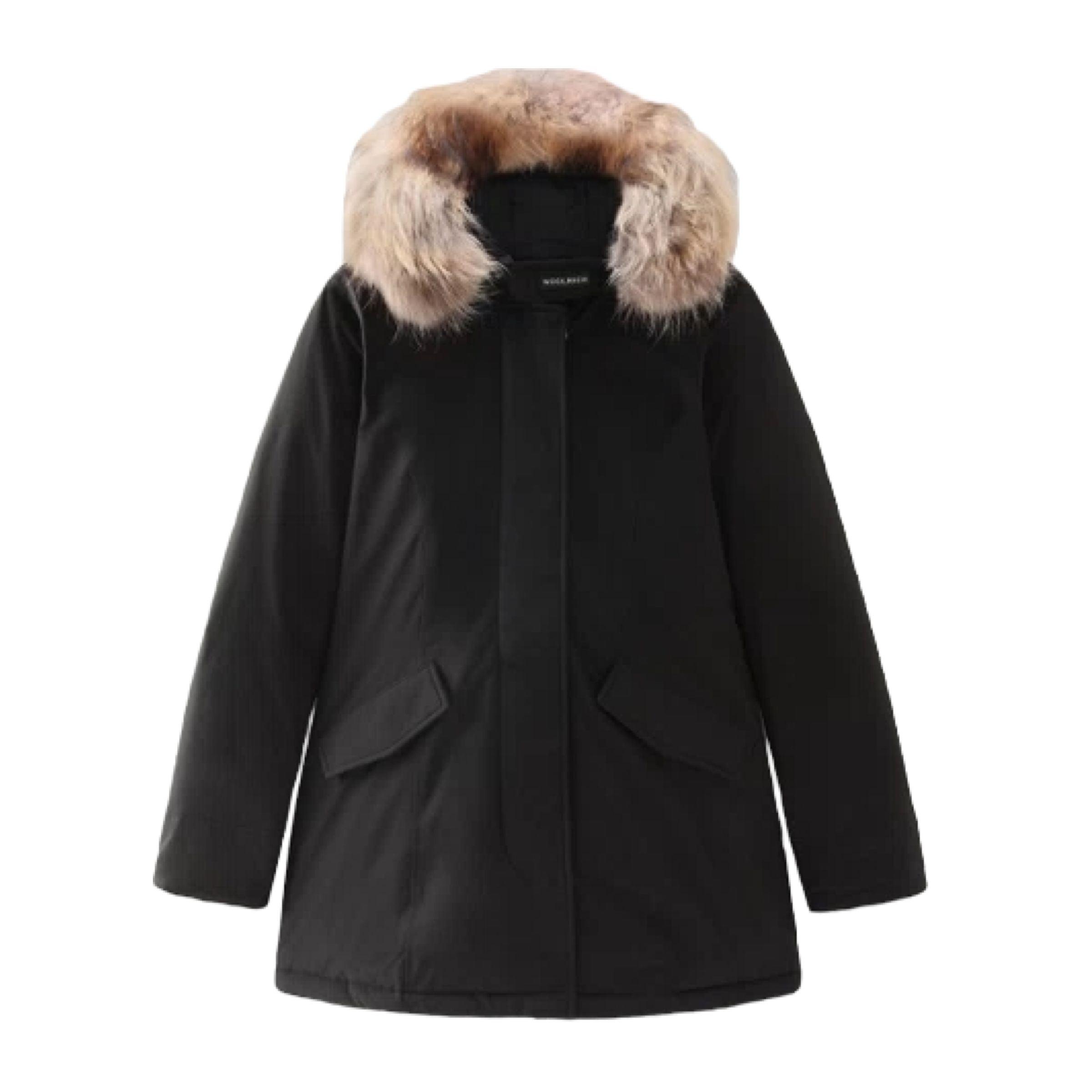 Woolrich | Giacca Luxury Arctic Raccoon Donna Black - Fabbrica Ski Sises