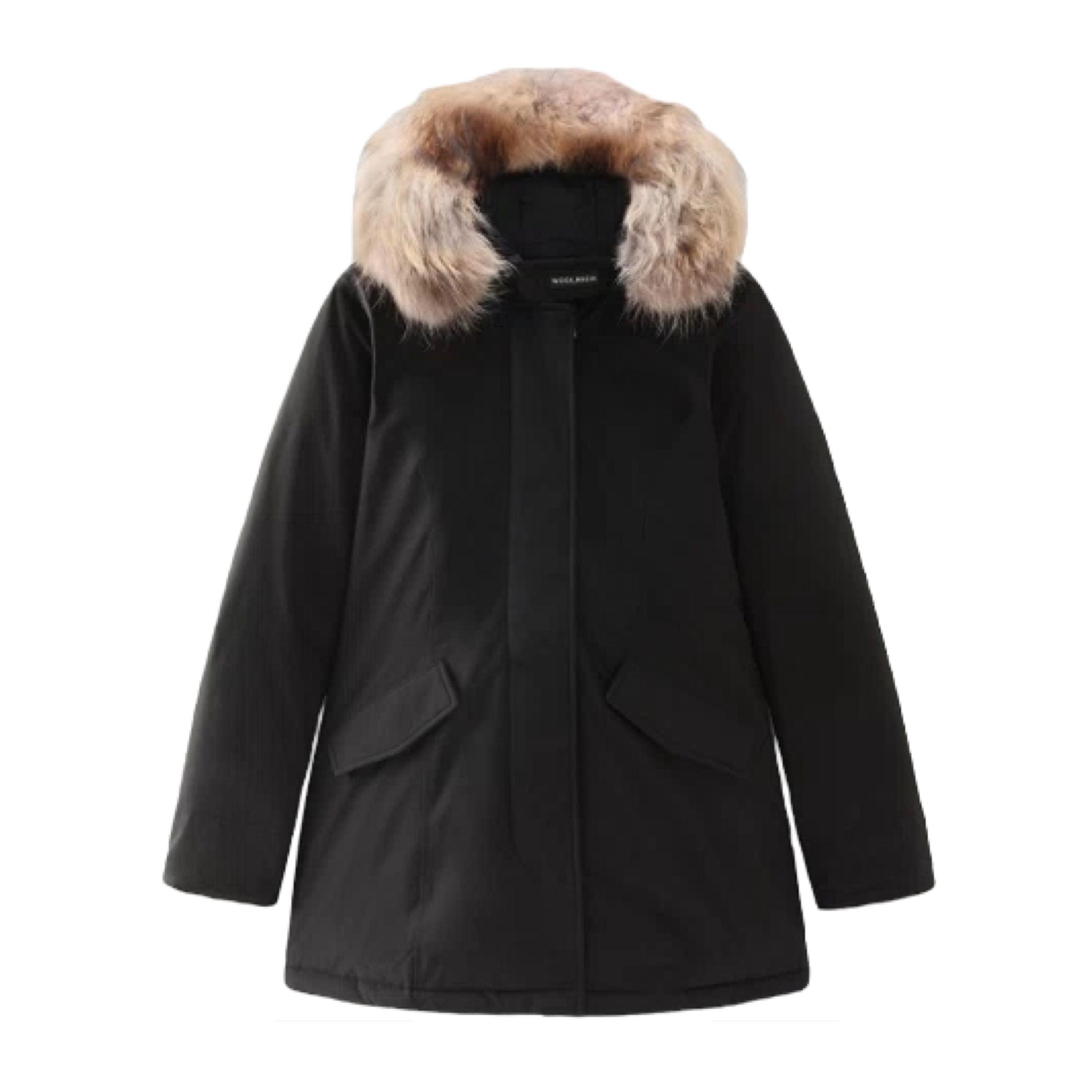 Woolrich | Giacca Luxury Arctic Raccoon Donna Melton blue - Fabbrica Ski Sises