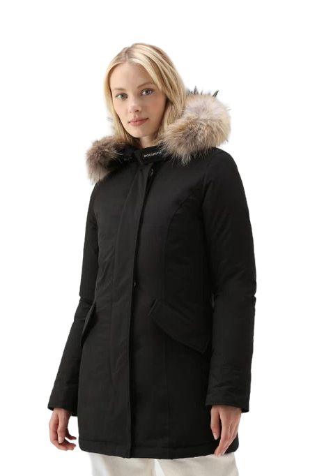 Woolrich | Giacca Luxury Arctic Raccoon Donna Melton blue - Fabbrica Ski Sises