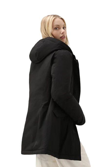 Woolrich | Giacca Luxury Arctic Raccoon Donna Melton blue - Fabbrica Ski Sises