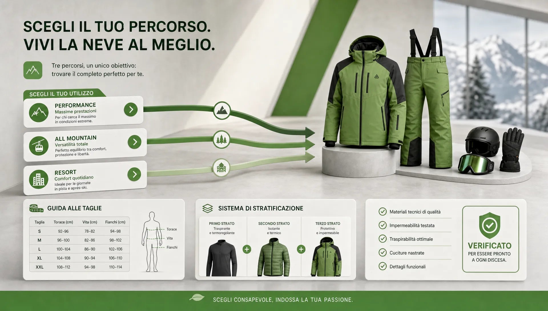 Abbigliamento da neve outlet: comprare bene in 6 mosse