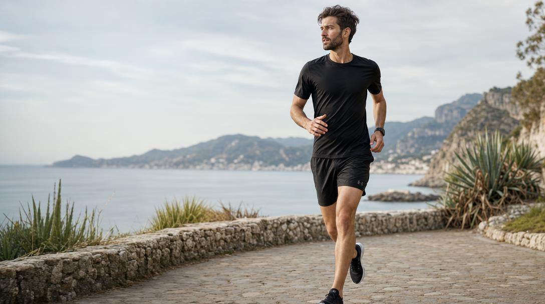 Pantaloncini e maglia Under Armour uomo Launch per corsa e allenamento