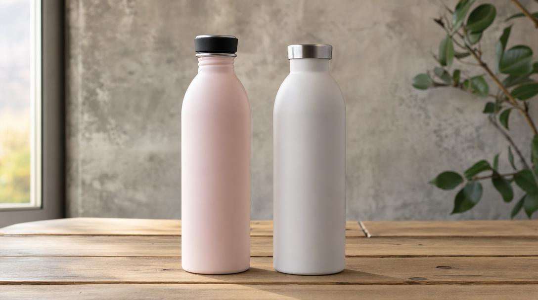 Confronto tra 24 Bottles Urban Bottle e Clima Bottle per leggerezza e uso termico