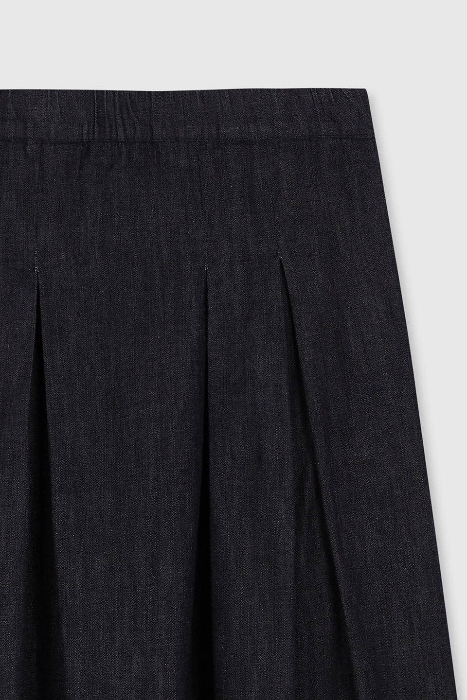 Women's College Skirt Denim Black