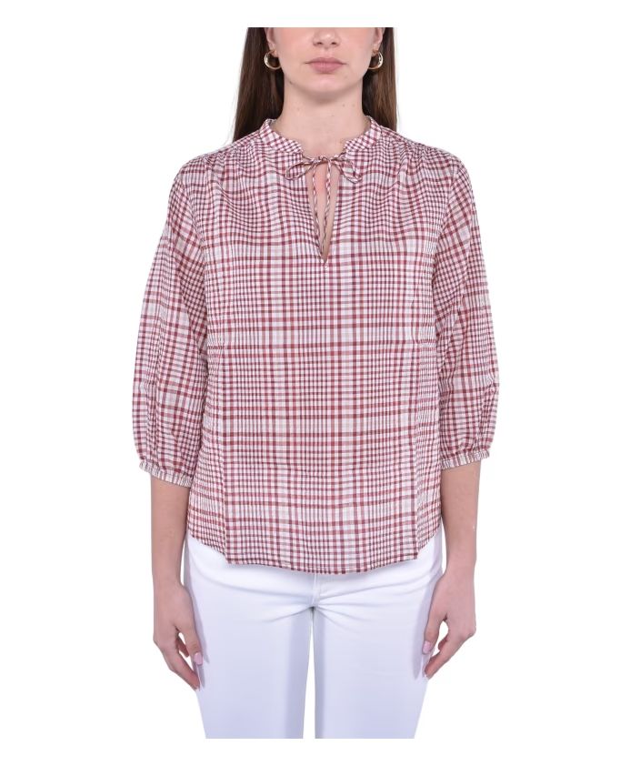 Camicia Gauzy Donna White Pepper