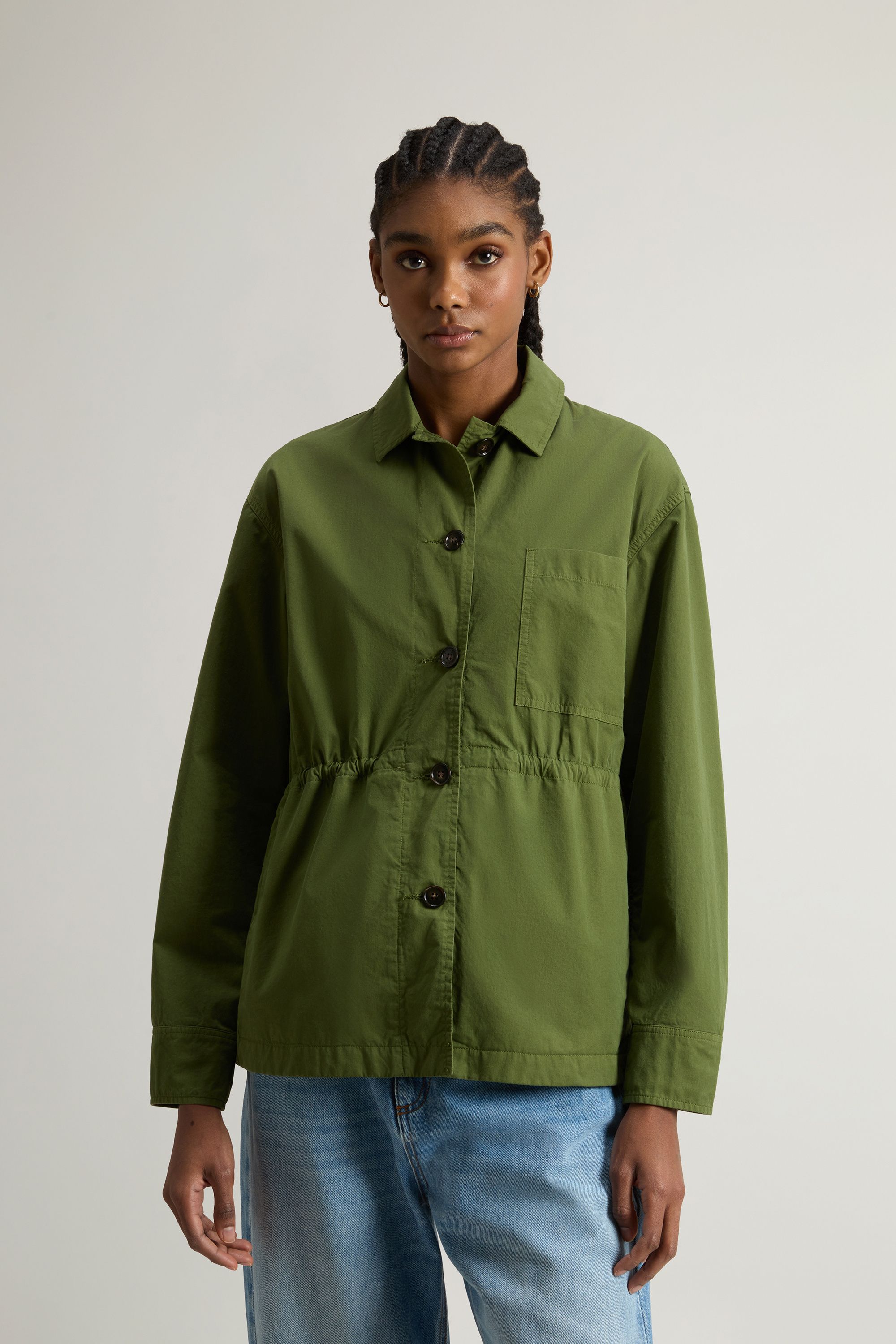 Woolrich | Camicia Overshirt Donna Cypress - Fabbrica Ski Sises