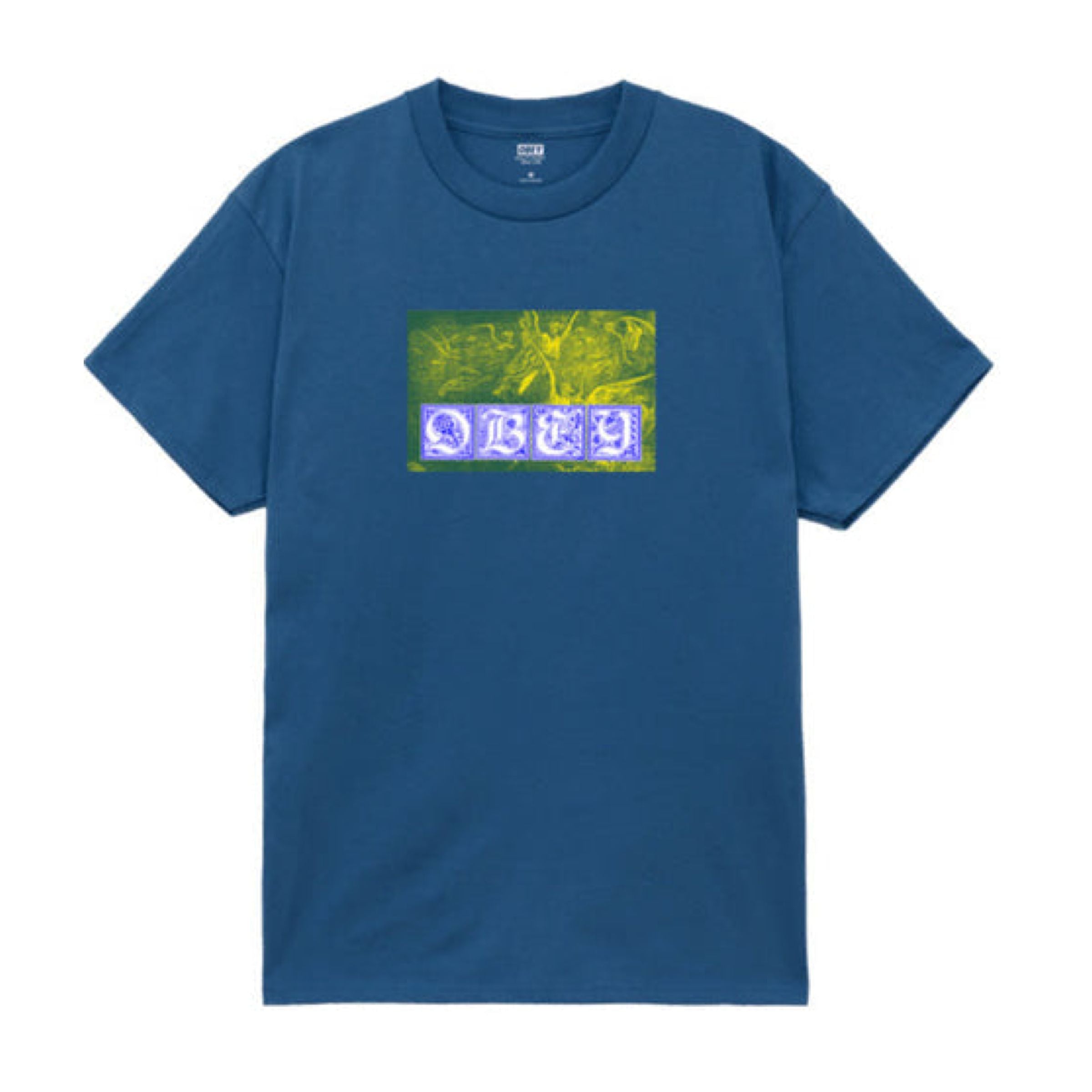 Obey | T-shirt Angels Uomo Harbor Blue - Fabbrica Ski Sises