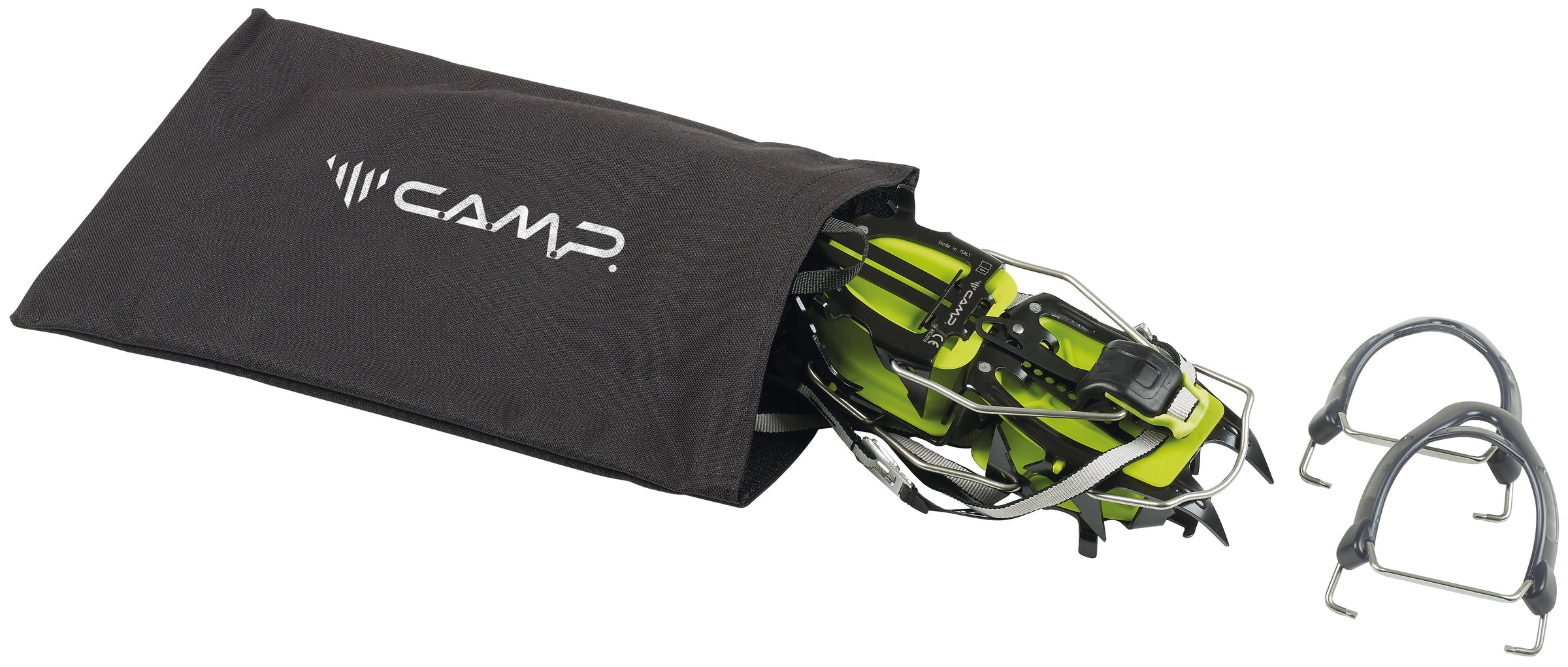 Ascent Auto/Semi Auto Crampons Black/Green Lime