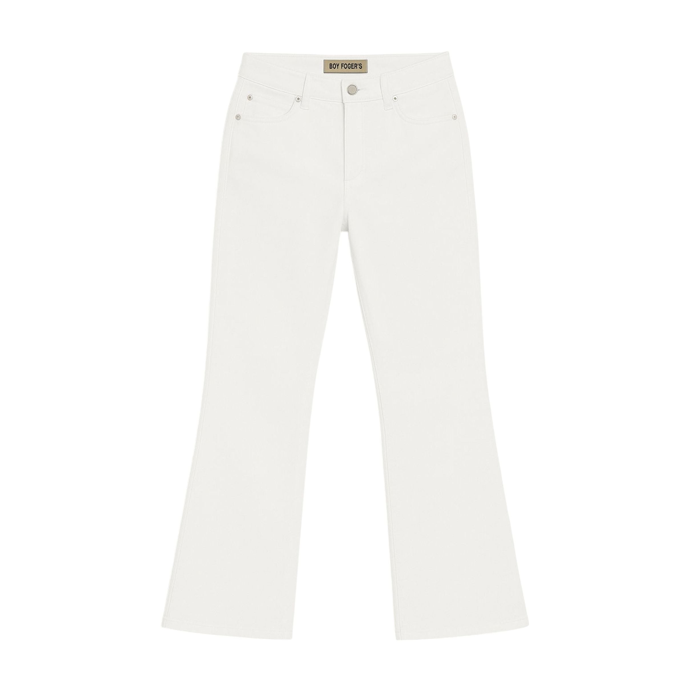 Pantaloni Zandra Hem Crow Donna Blanc De Blanc