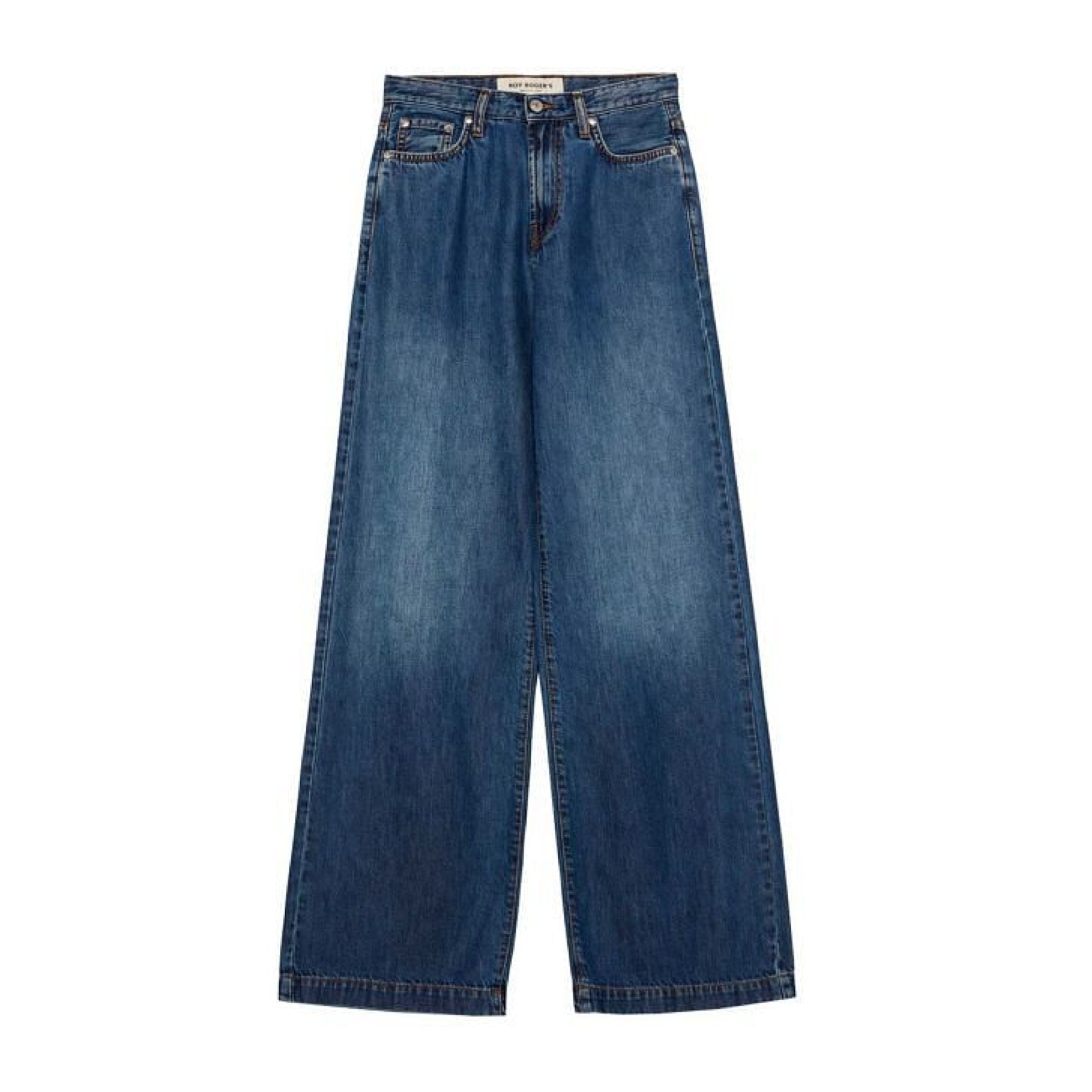 Pantaloni Marta Cotton Linen Donna Denim
