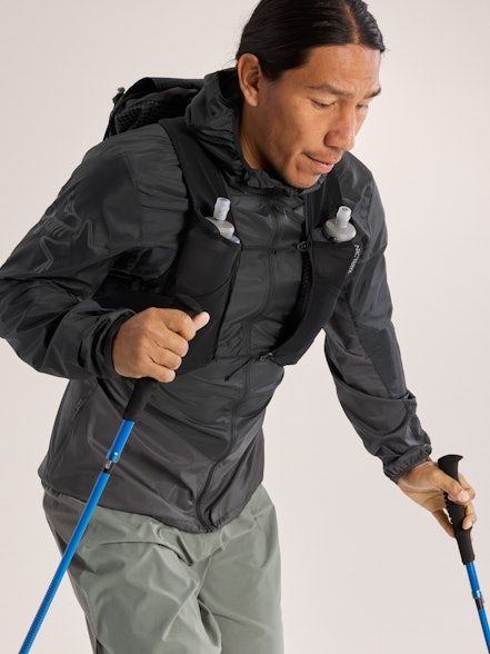 Giacca Norvan Windshell Hoody Uomo Black/Graphite