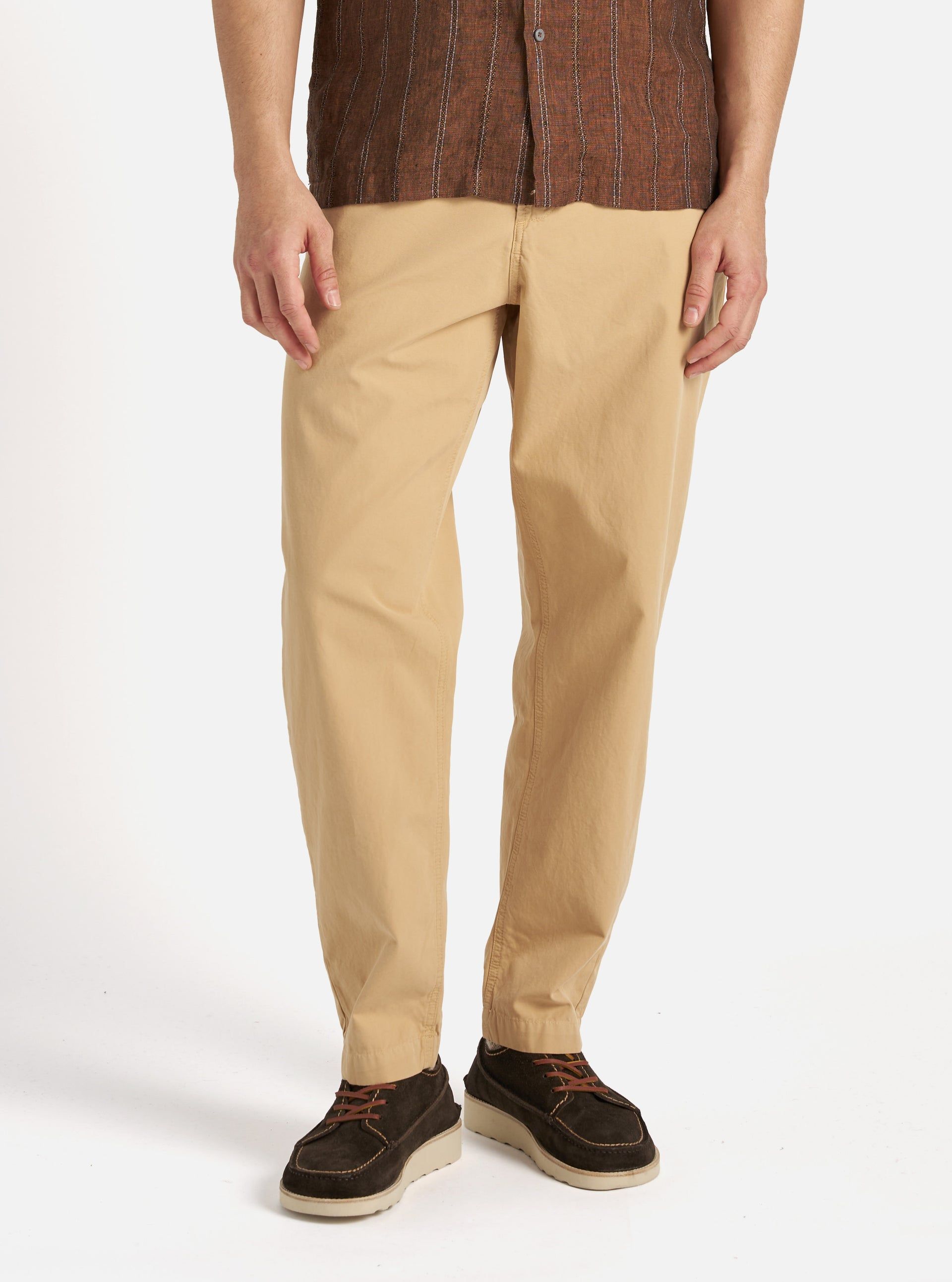Men's Summer Canvas Trousers Dark Sand 