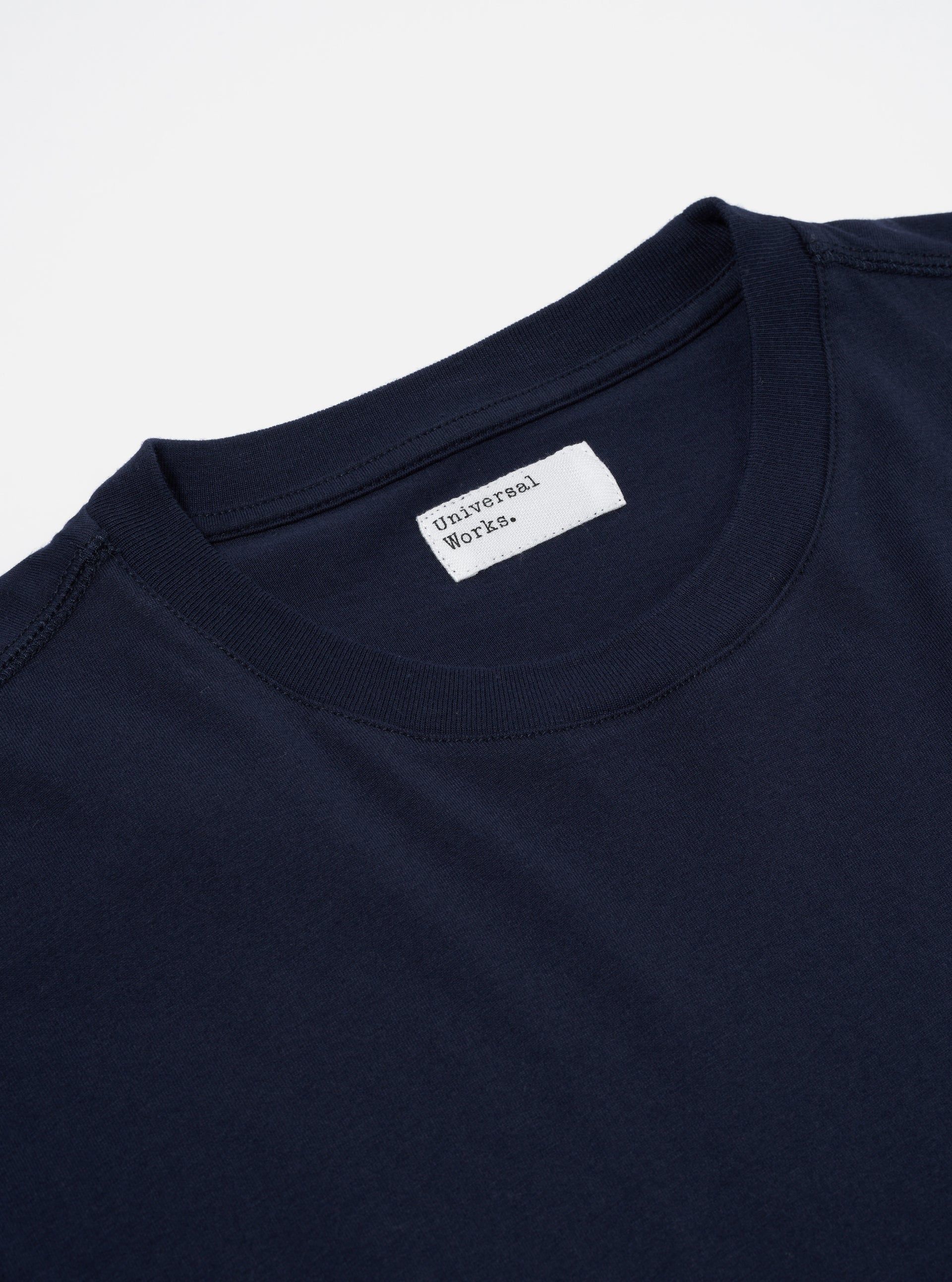 T-shirt Print Pocket Uomo Navy