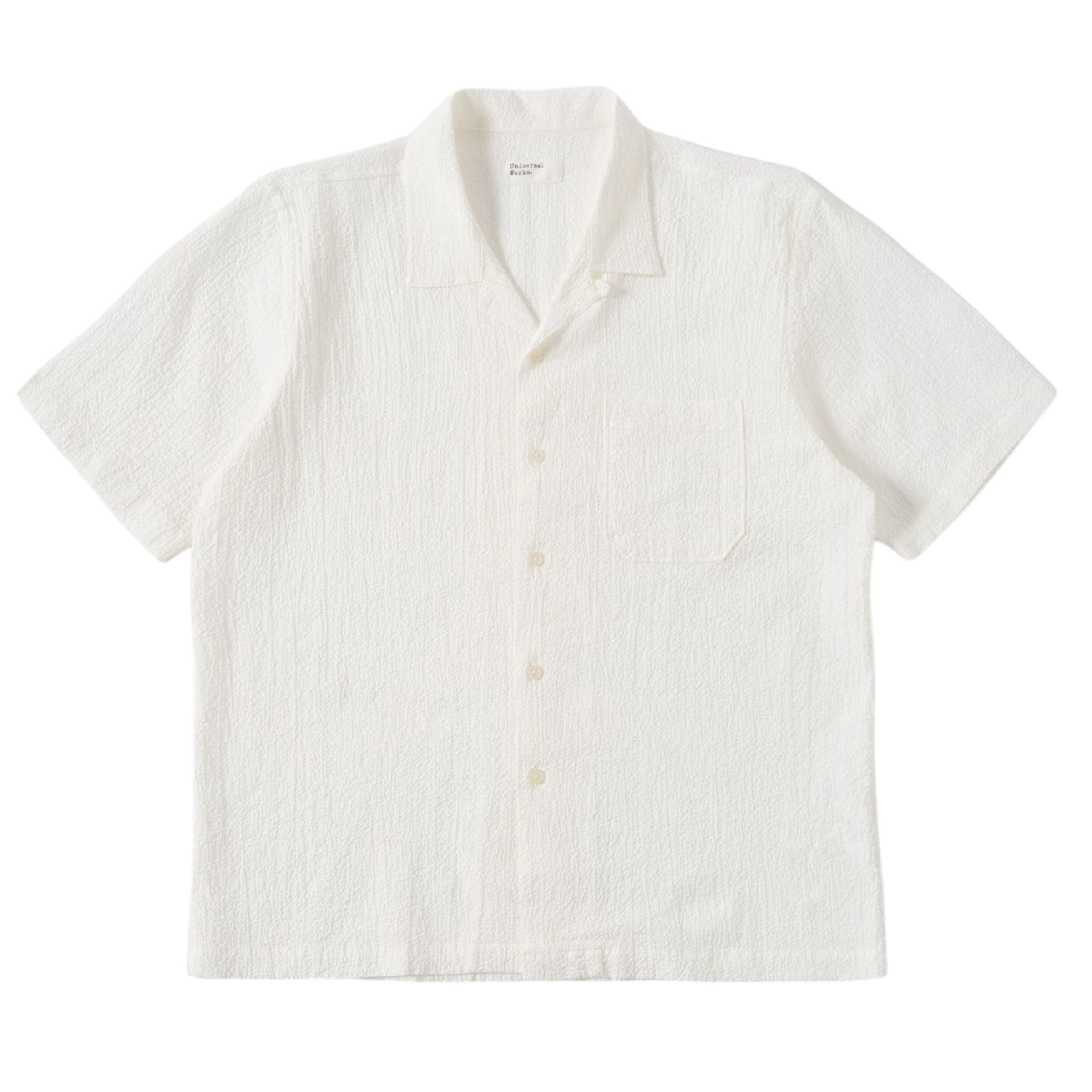 Men's Seersucker Shirt White 