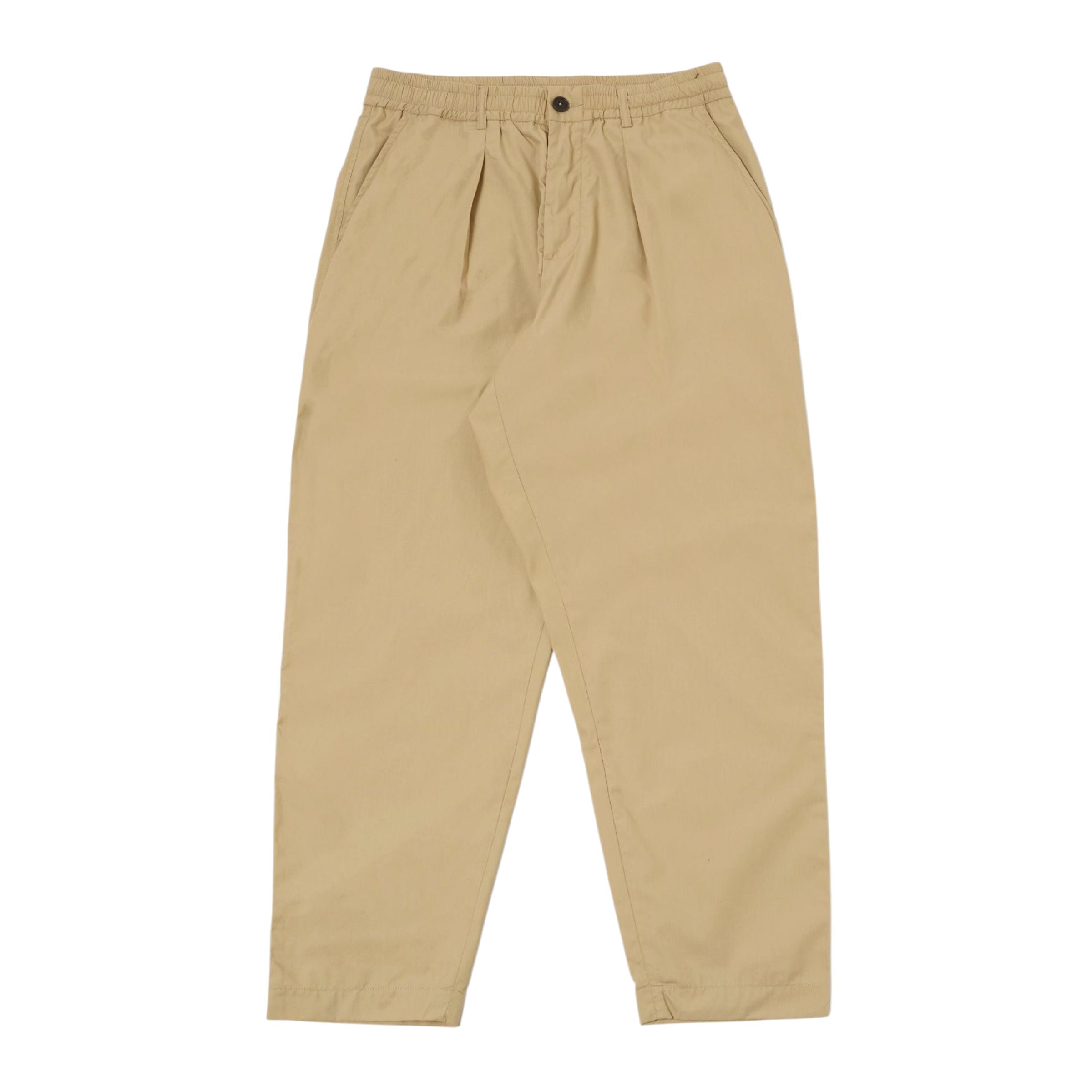Men's Pleated Track Trousers Sand 