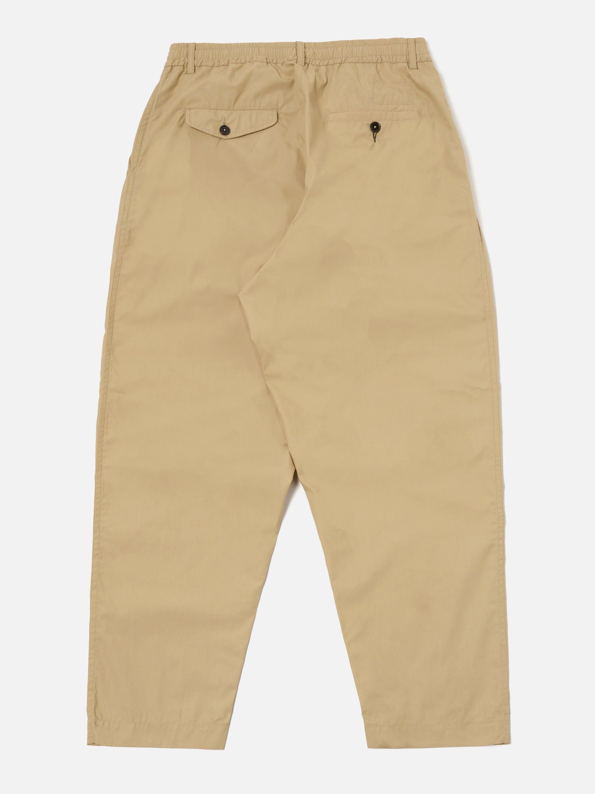 Men's Pleated Track Trousers Sand 