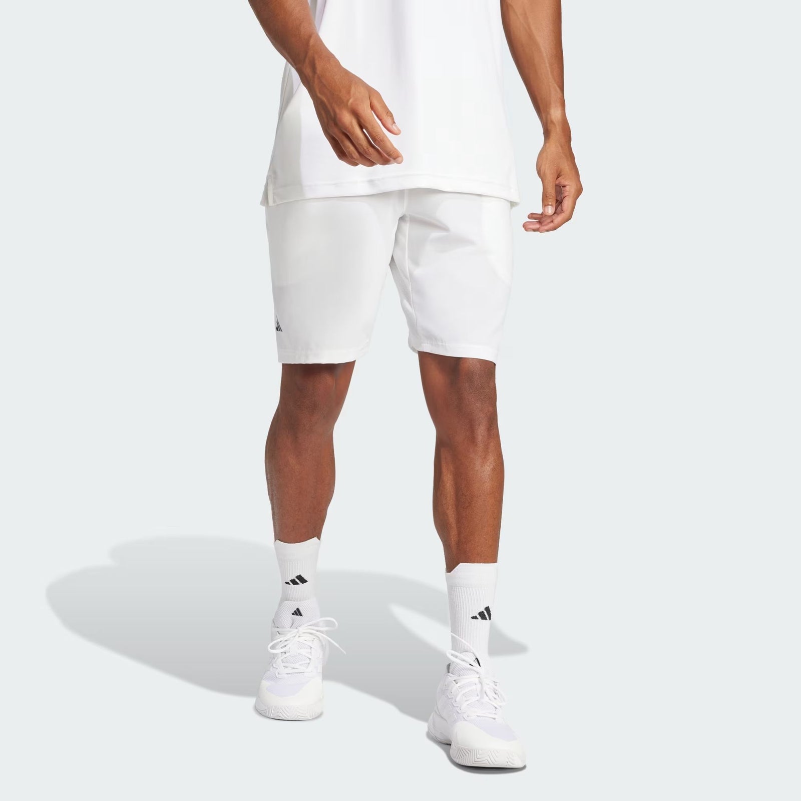 Short extensible tissé blanc pour homme