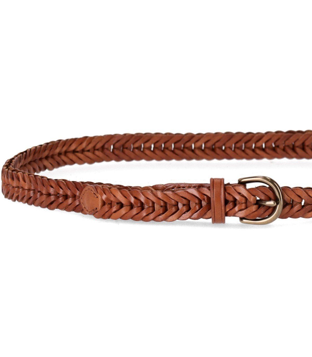 Women's Single Link Belt Tan