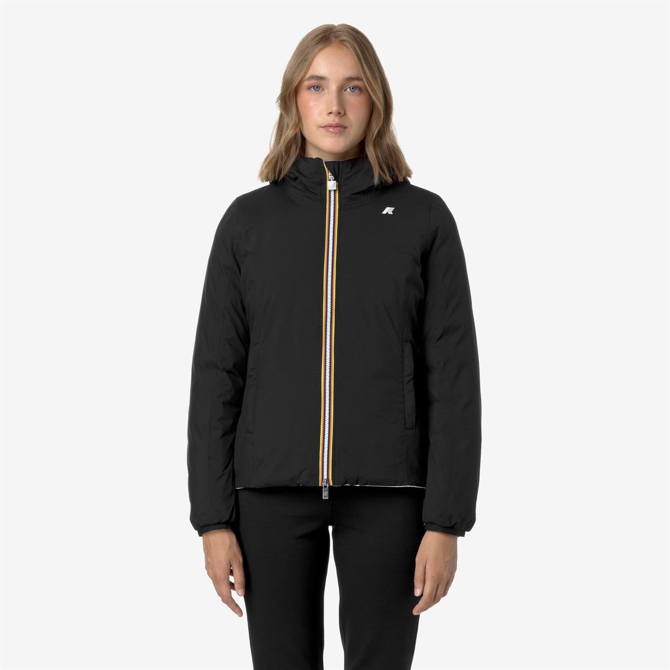 Giacca Lily Thermo Reversible Donna Black Pure/White Gardenia