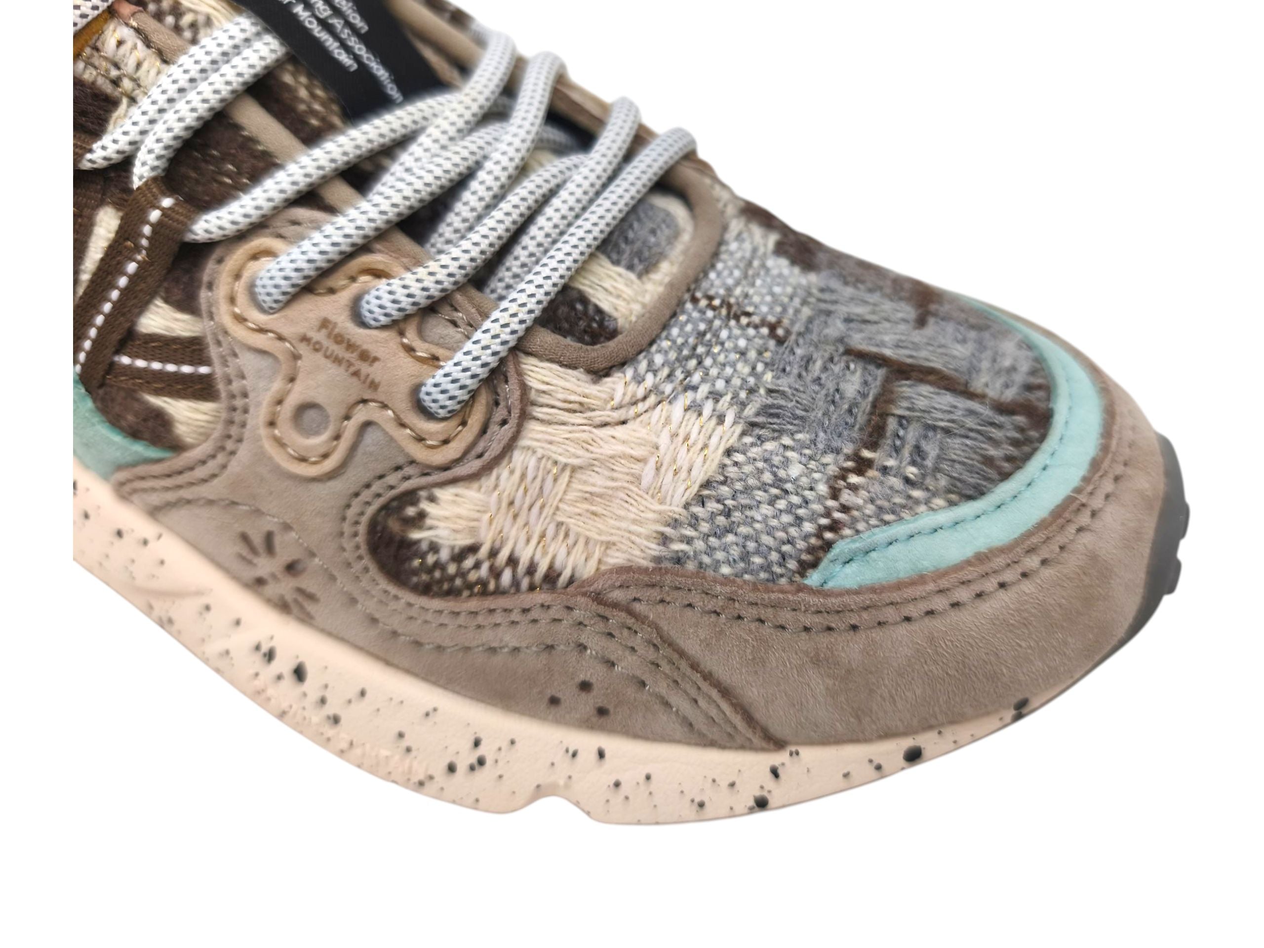 Baskets Yamano 3 Woolen Femme Taupe/Milk/Mustard