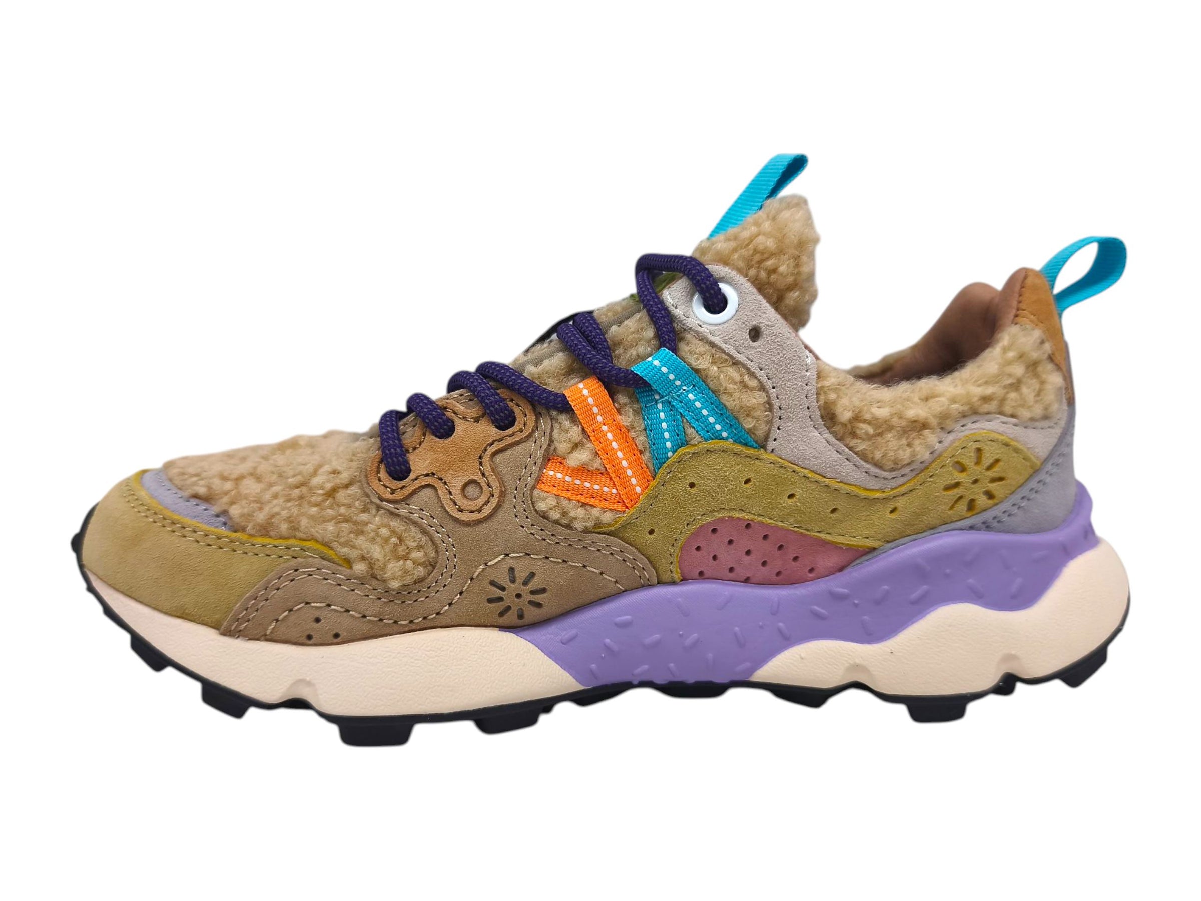 Baskets Yamano 3 Teddy Femme Beige/Multi